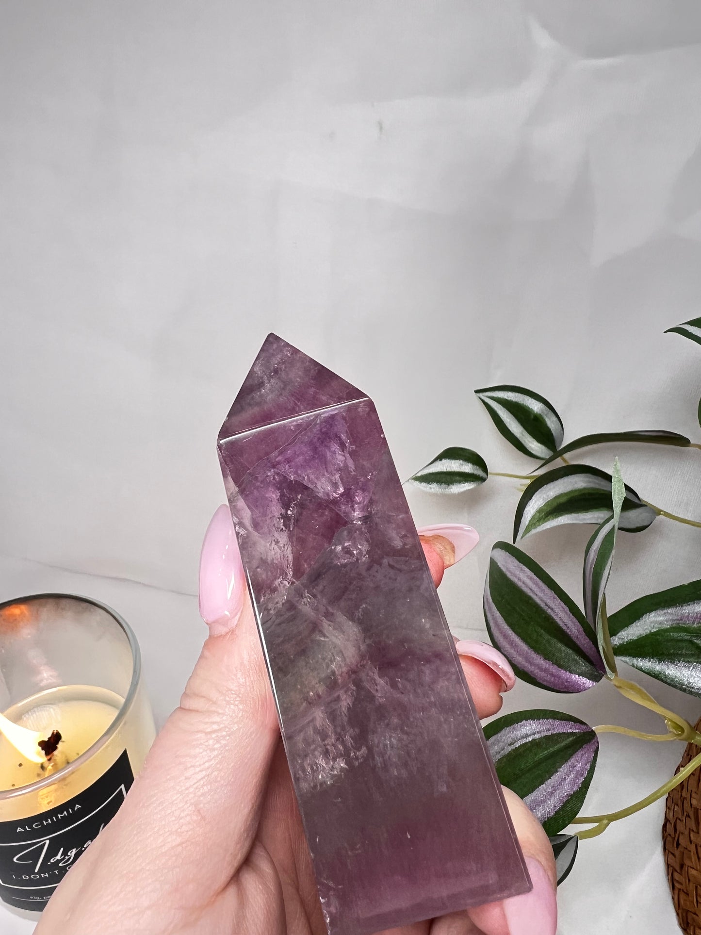Watermelon Fluorite Tower
