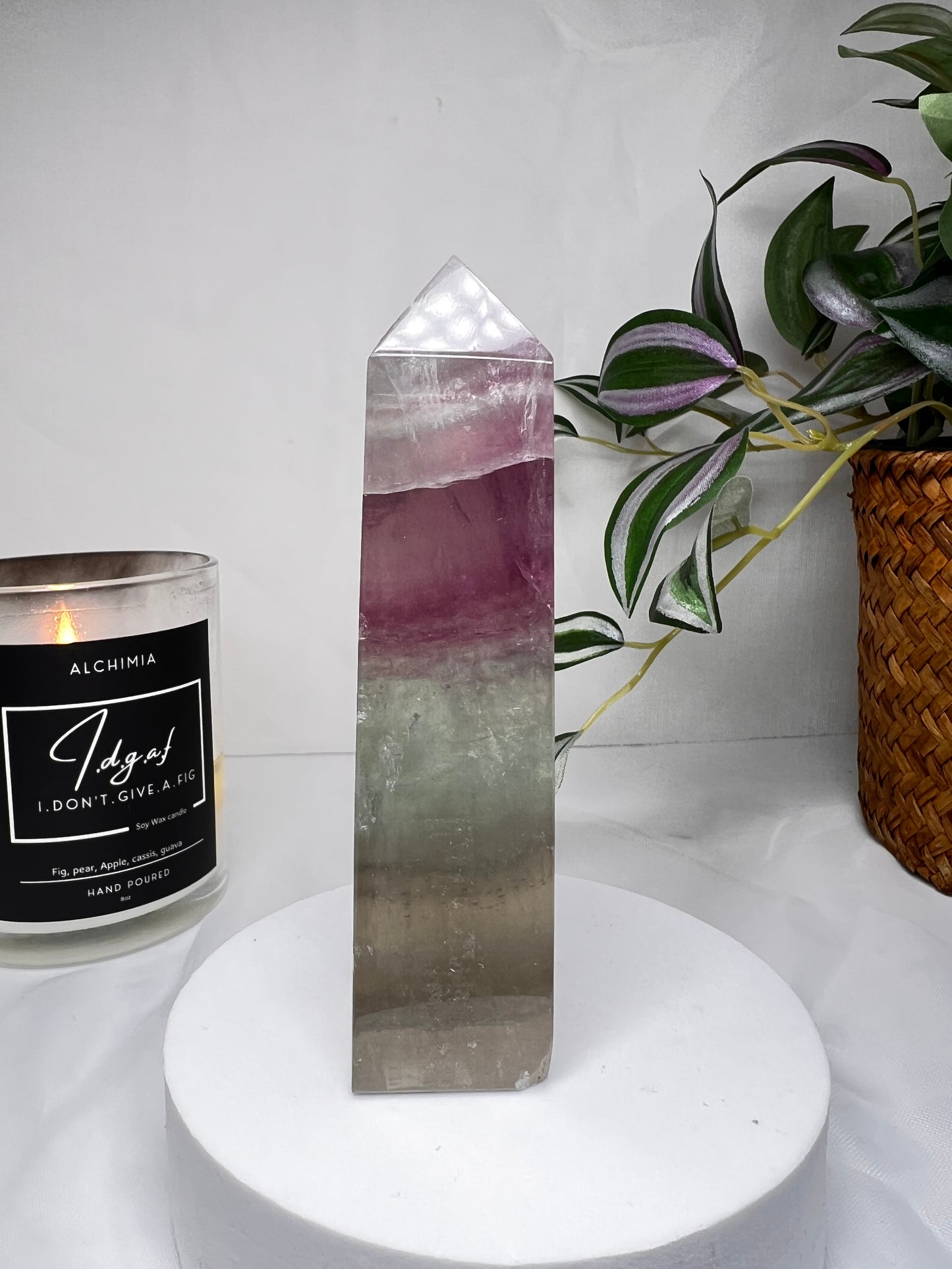 Watermelon Fluorite tower