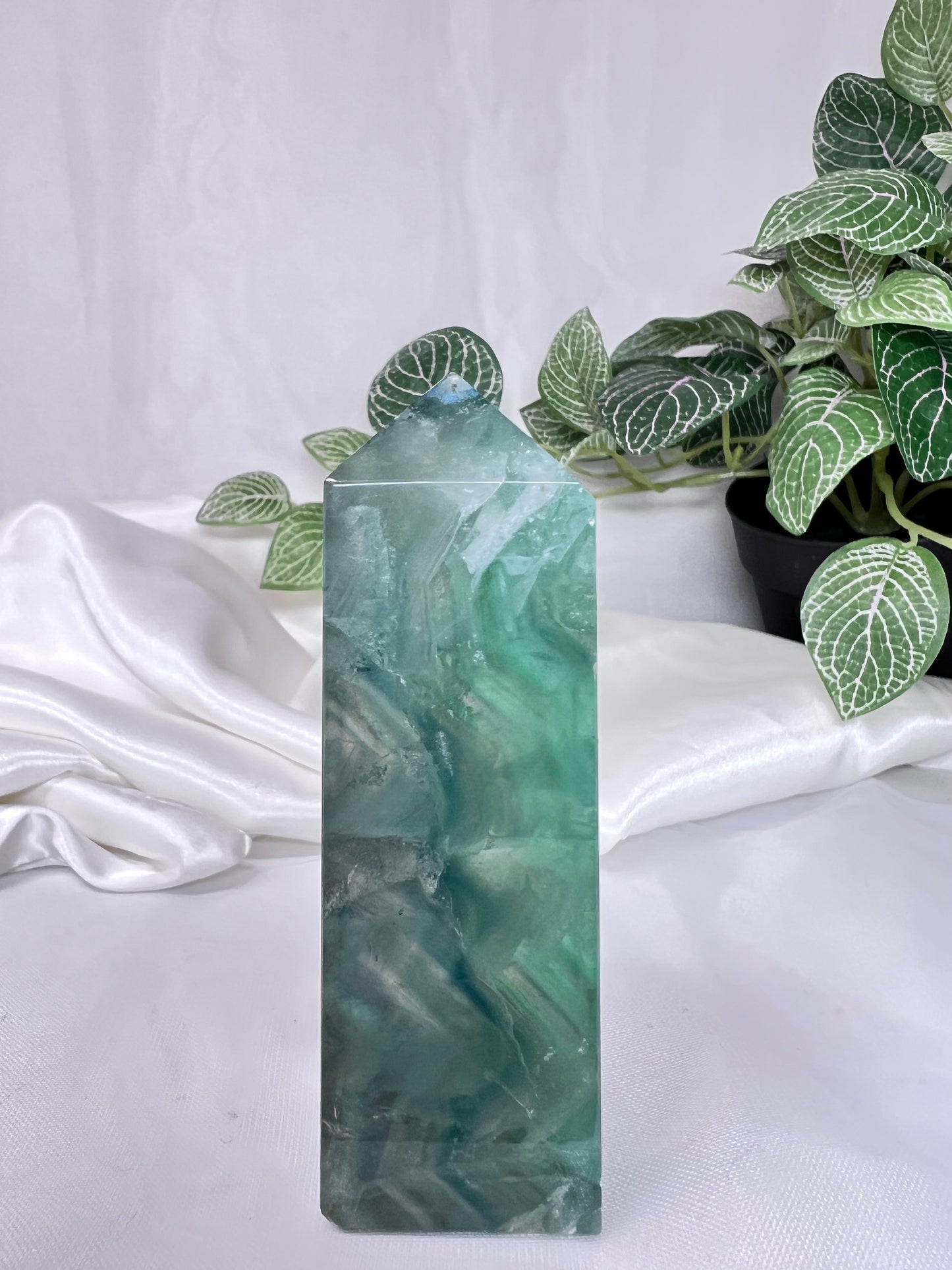 Green Fluorite Point