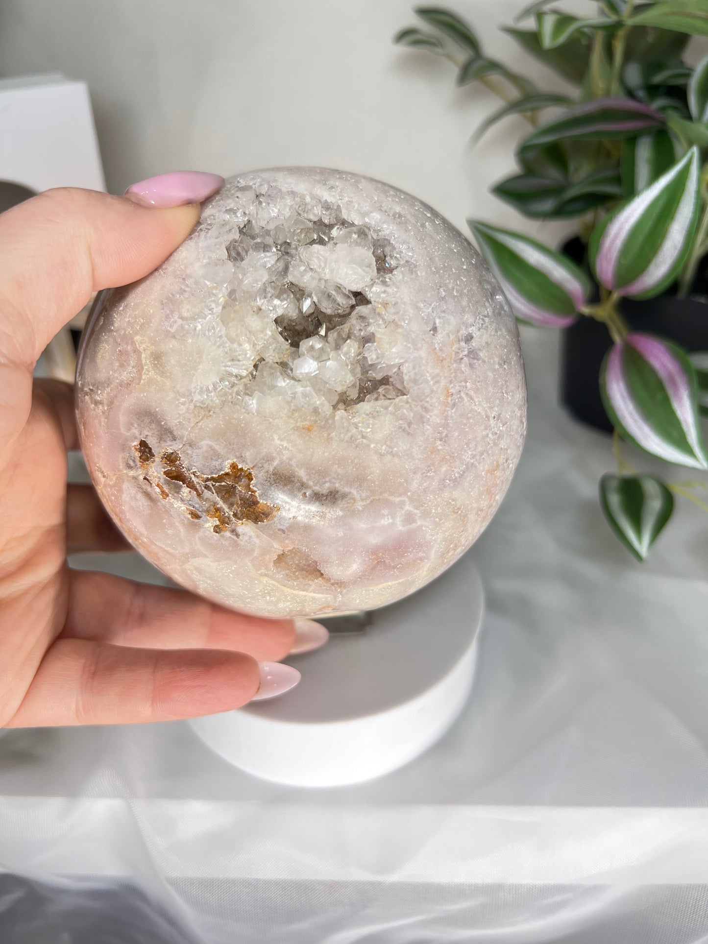 XXL pink Amethyst sphere
