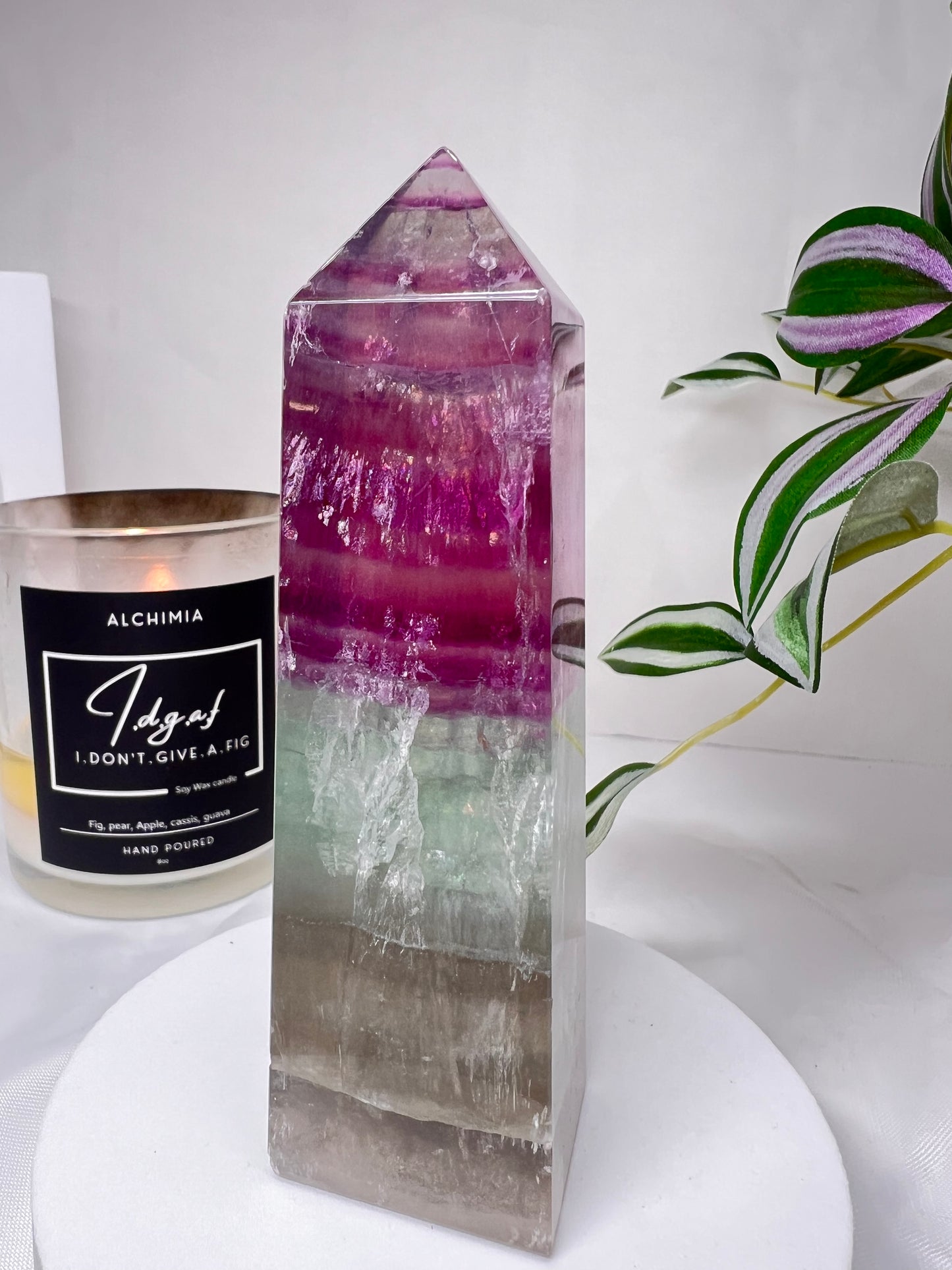 Watermelon Fluorite Med Tower