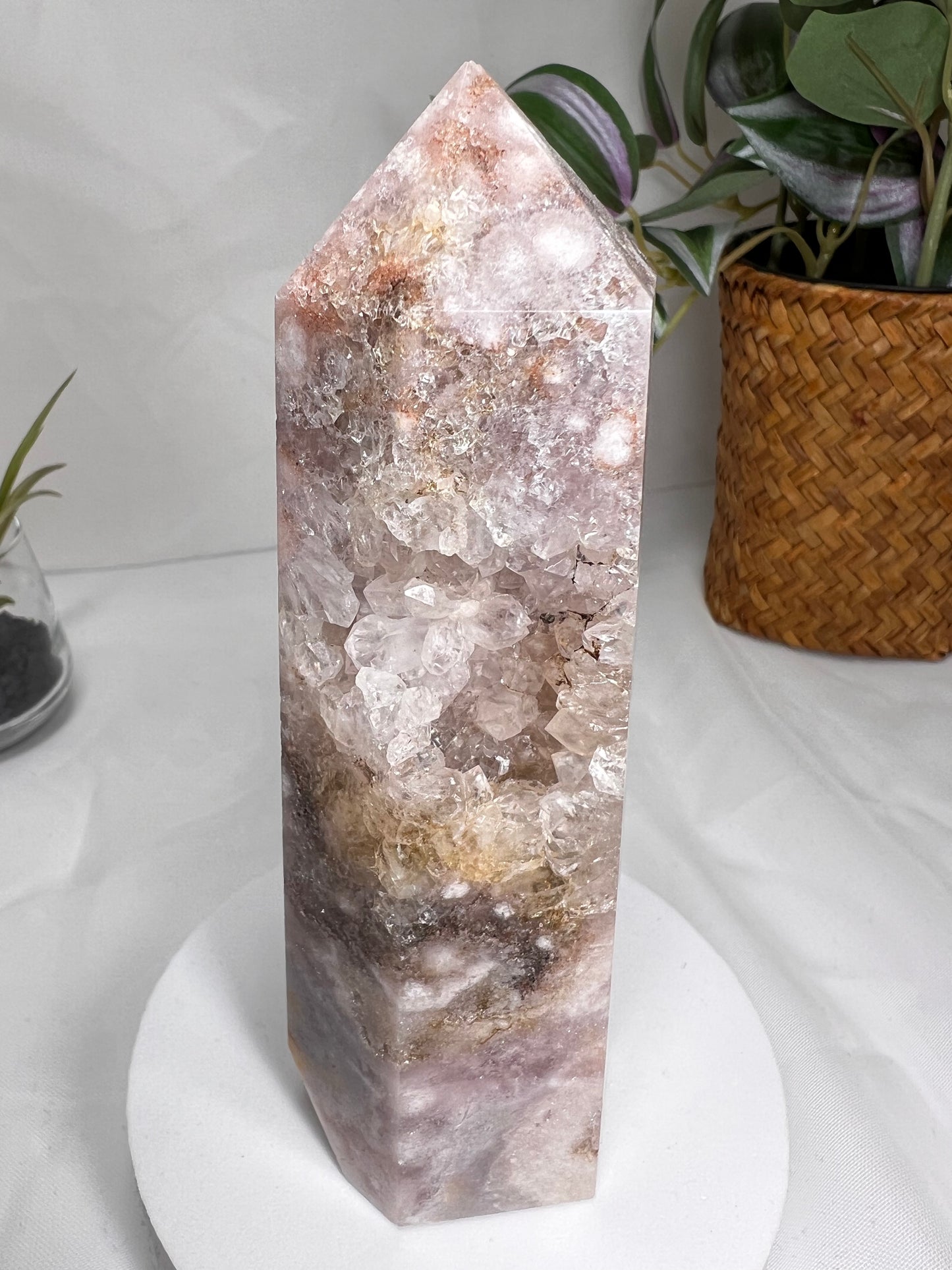 Flower Agate Amethyst Point *RARE*