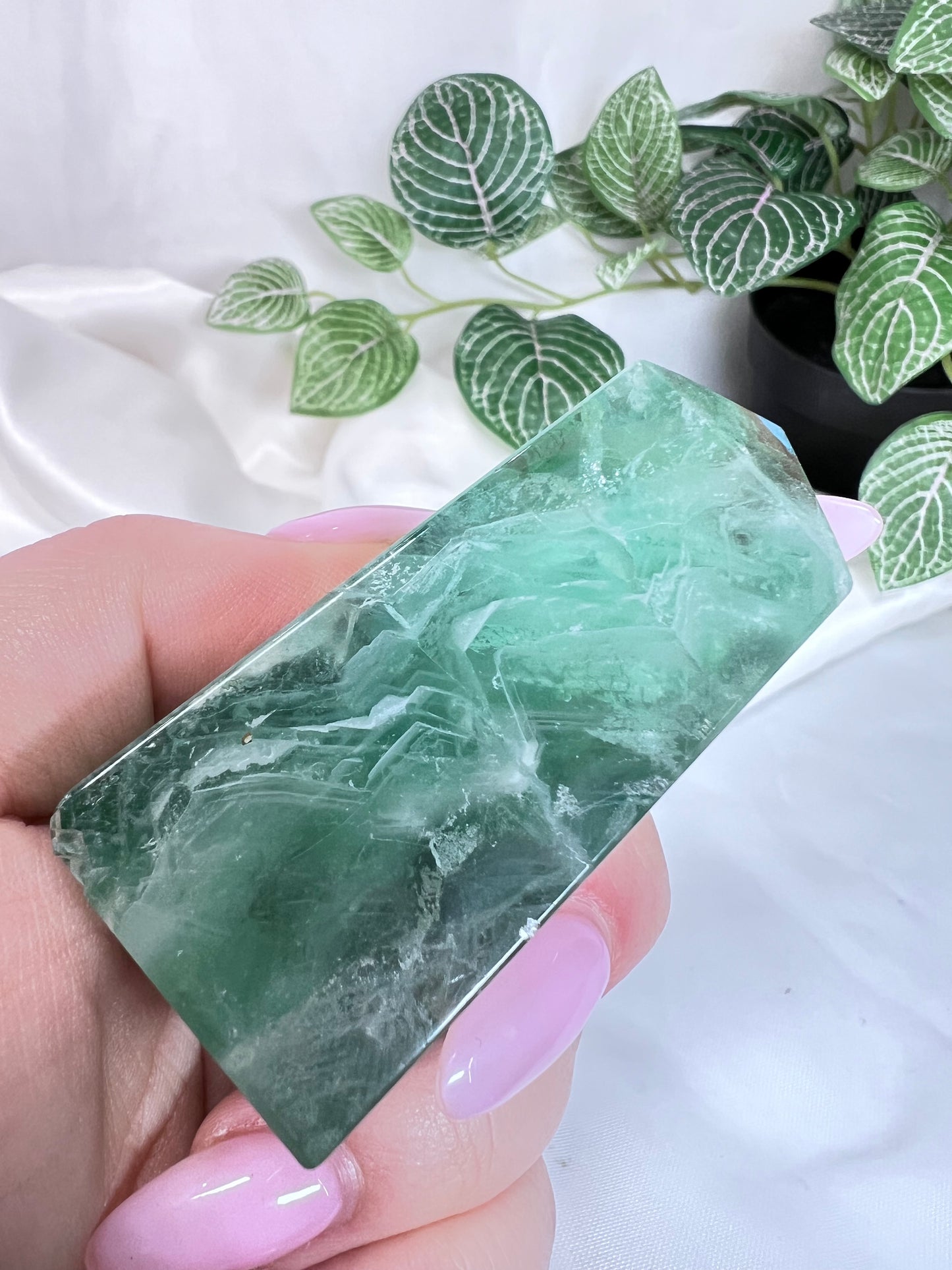 Green Fluorite Point