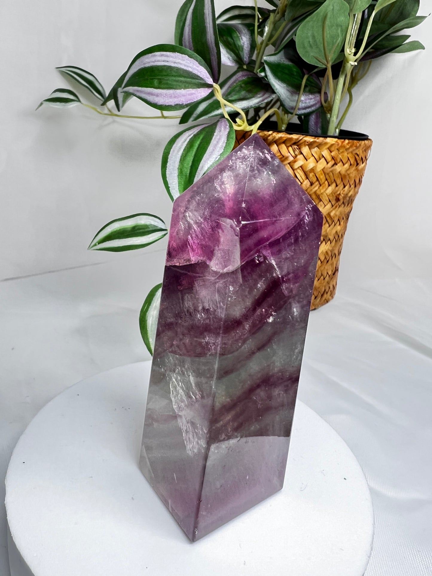 Watermelon Fluorite Tower