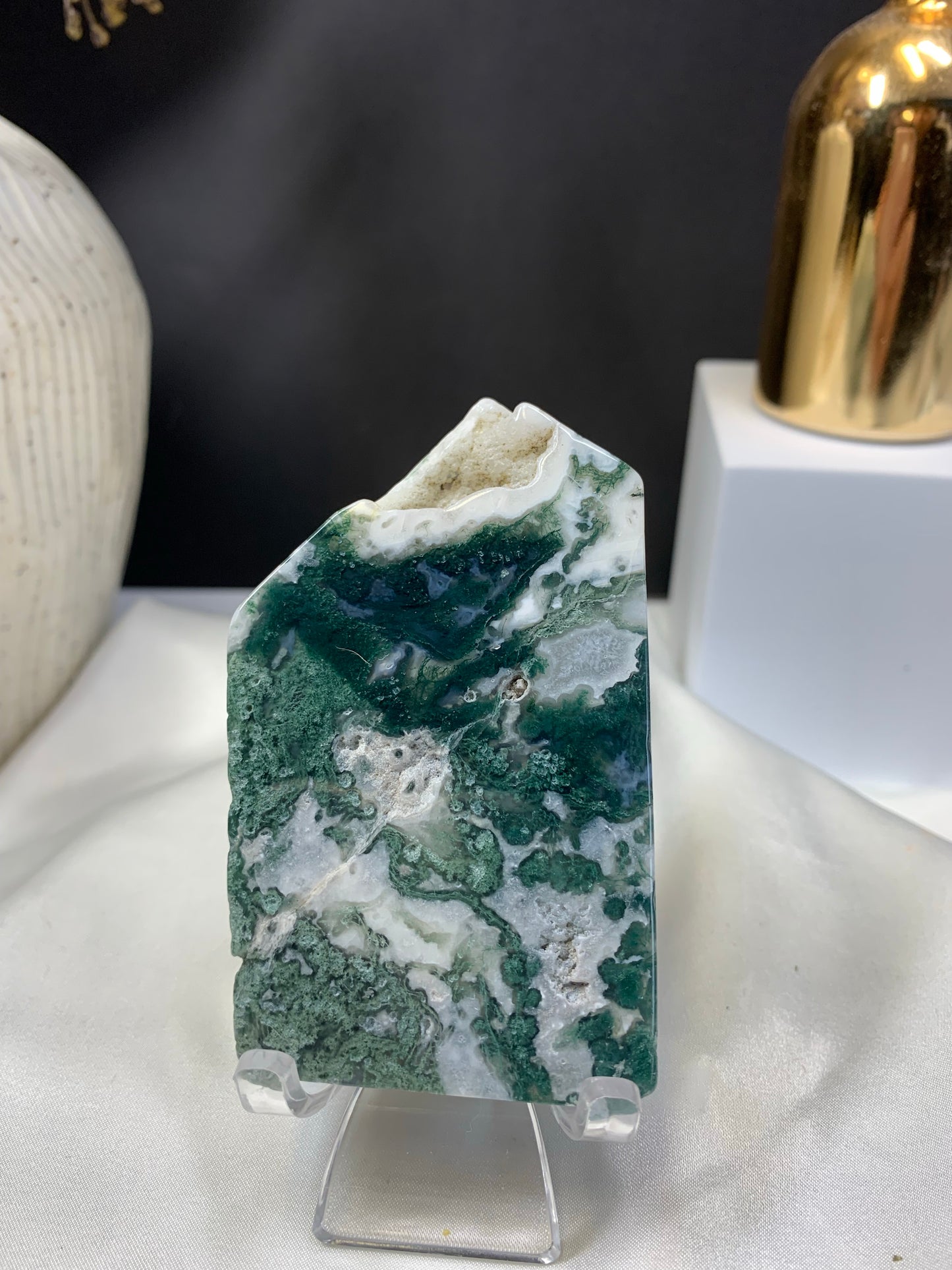 Moss agate slab