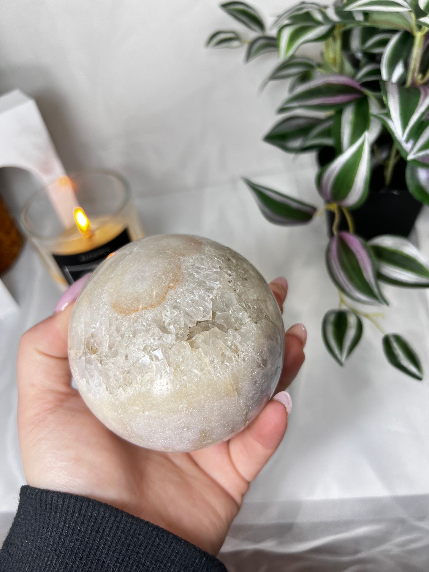 Pink Amethyst sphere large