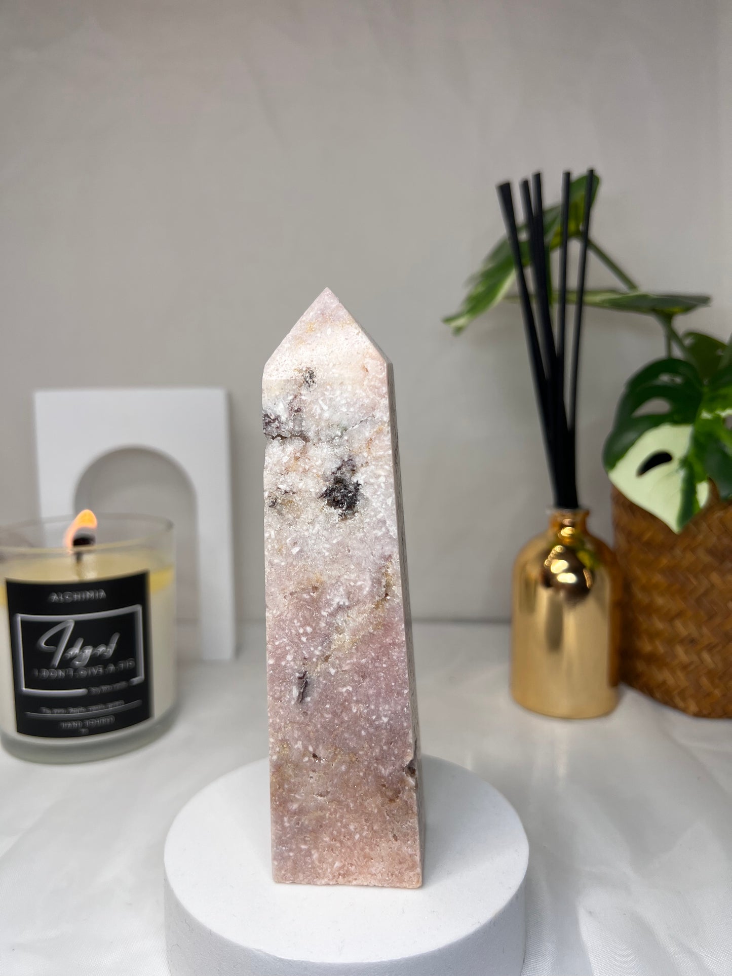 Pink Amethyst tower 6"