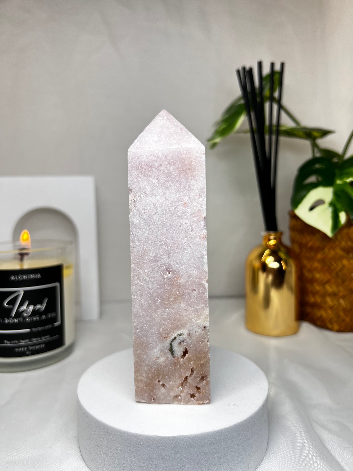 Pink amethyst tower 5.5"