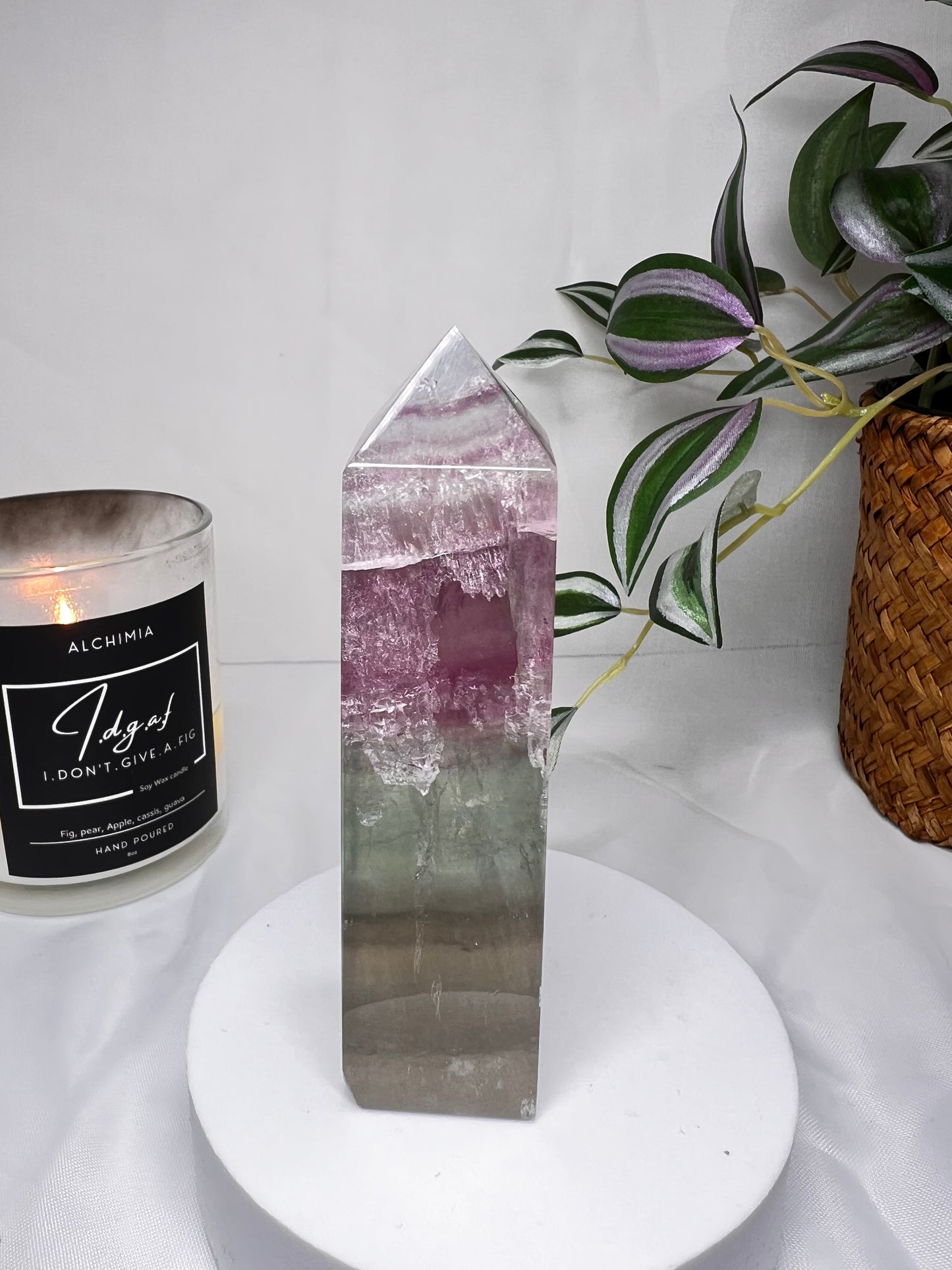 Watermelon Fluorite tower