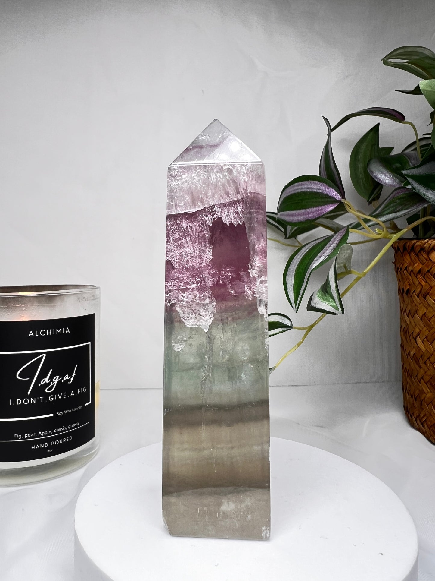 Watermelon Fluorite tower