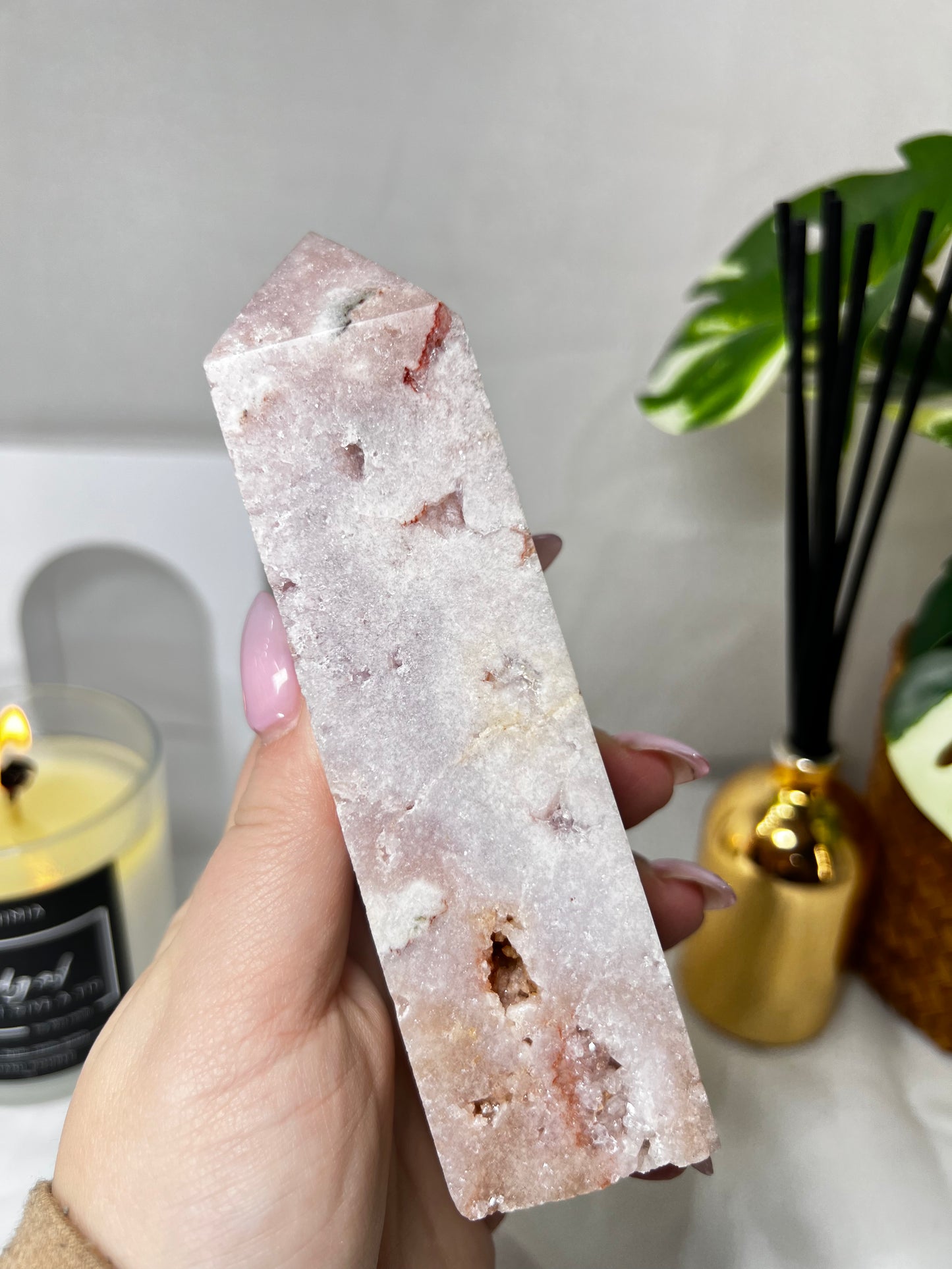 Pink amethyst tower 5.5"