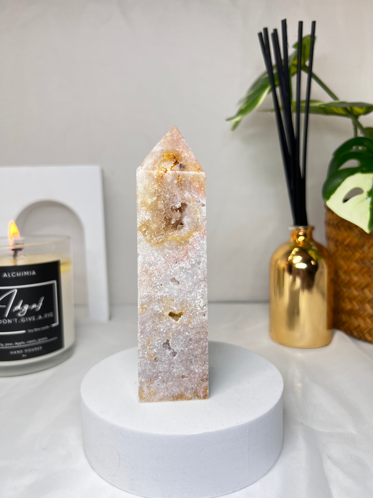 Pink Amethyst towers 5"