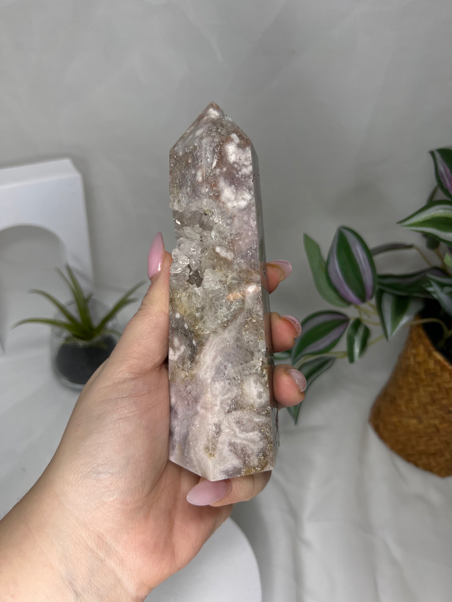 Flower Agate Amethyst Point *RARE*