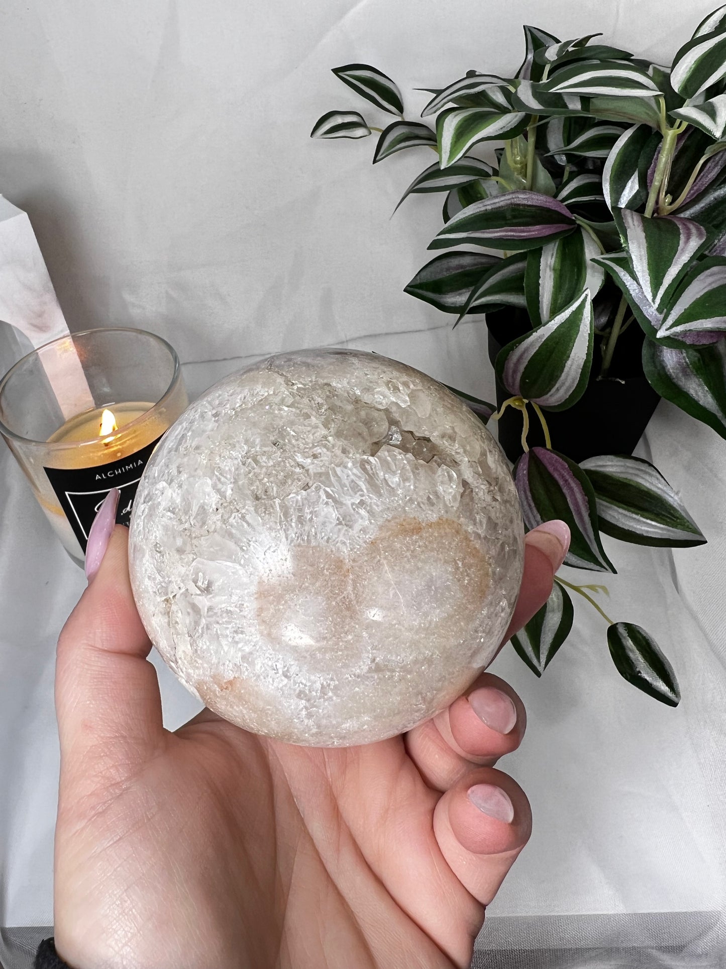 Pink Amethyst sphere large