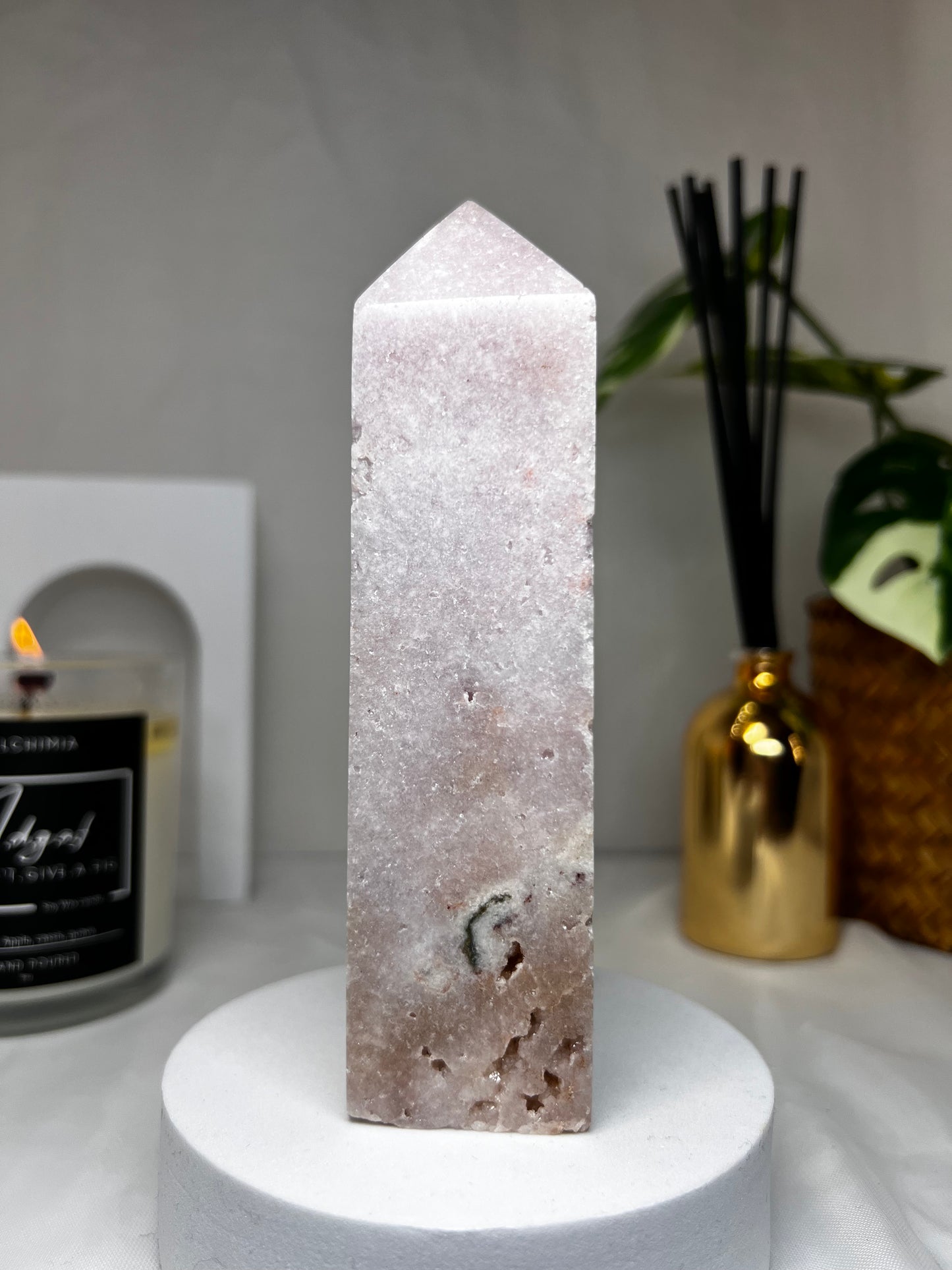 Pink amethyst tower 5.5"