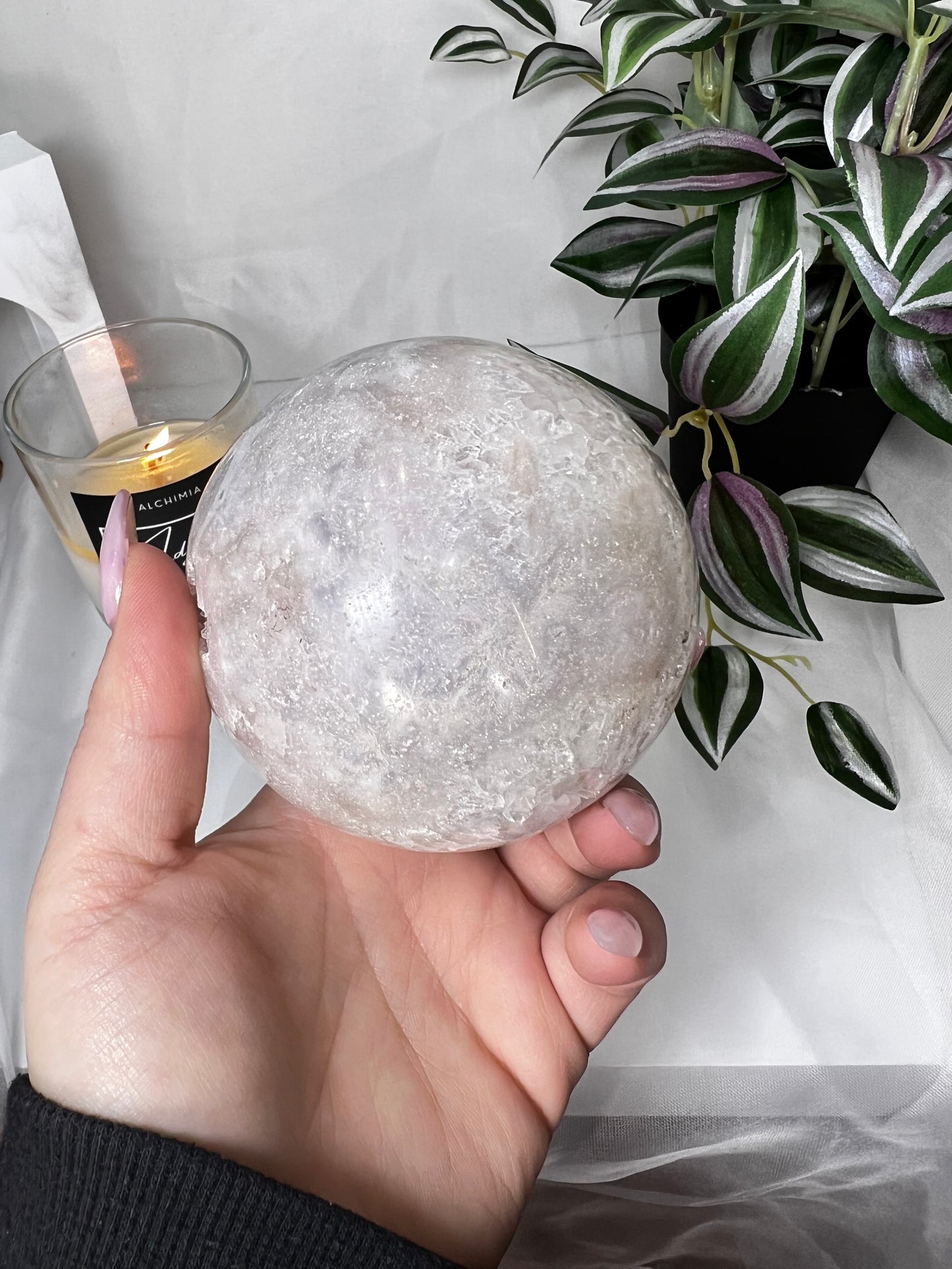 Pink Amethyst sphere large