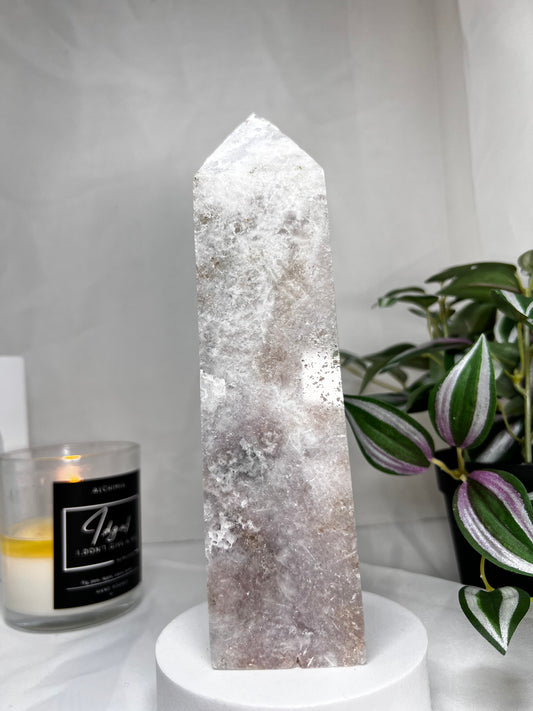 Pink Amethyst Tower 8"