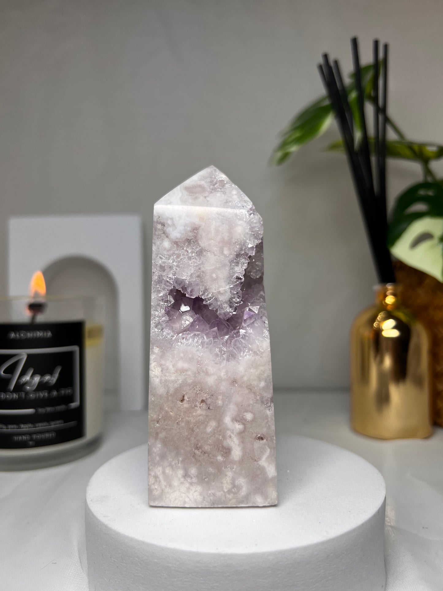 Pink Amethyst druzy