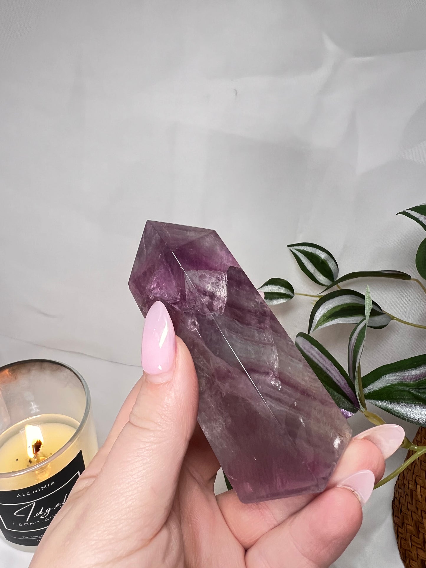 Watermelon Fluorite Tower