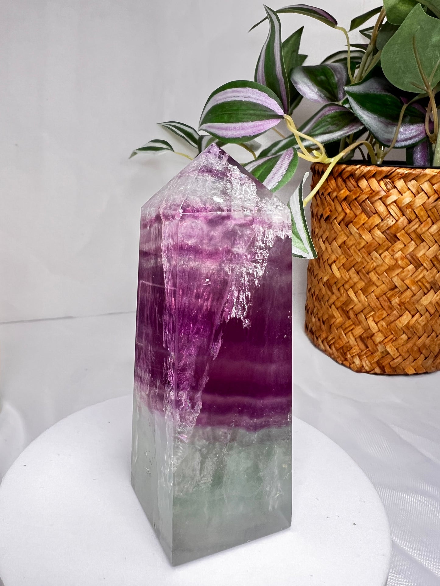 Watermelon Fluorite Tower