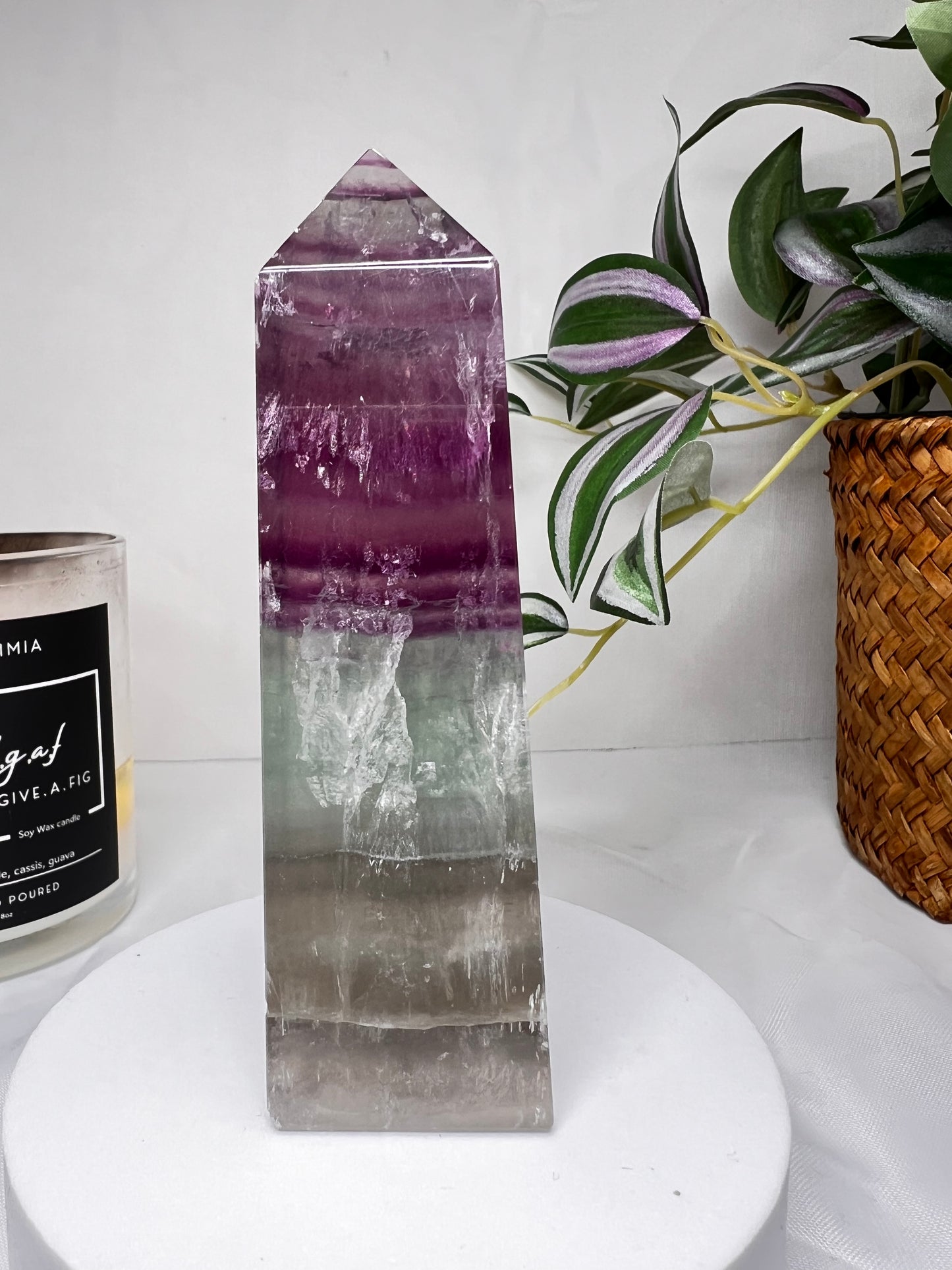 Watermelon Fluorite Med Tower