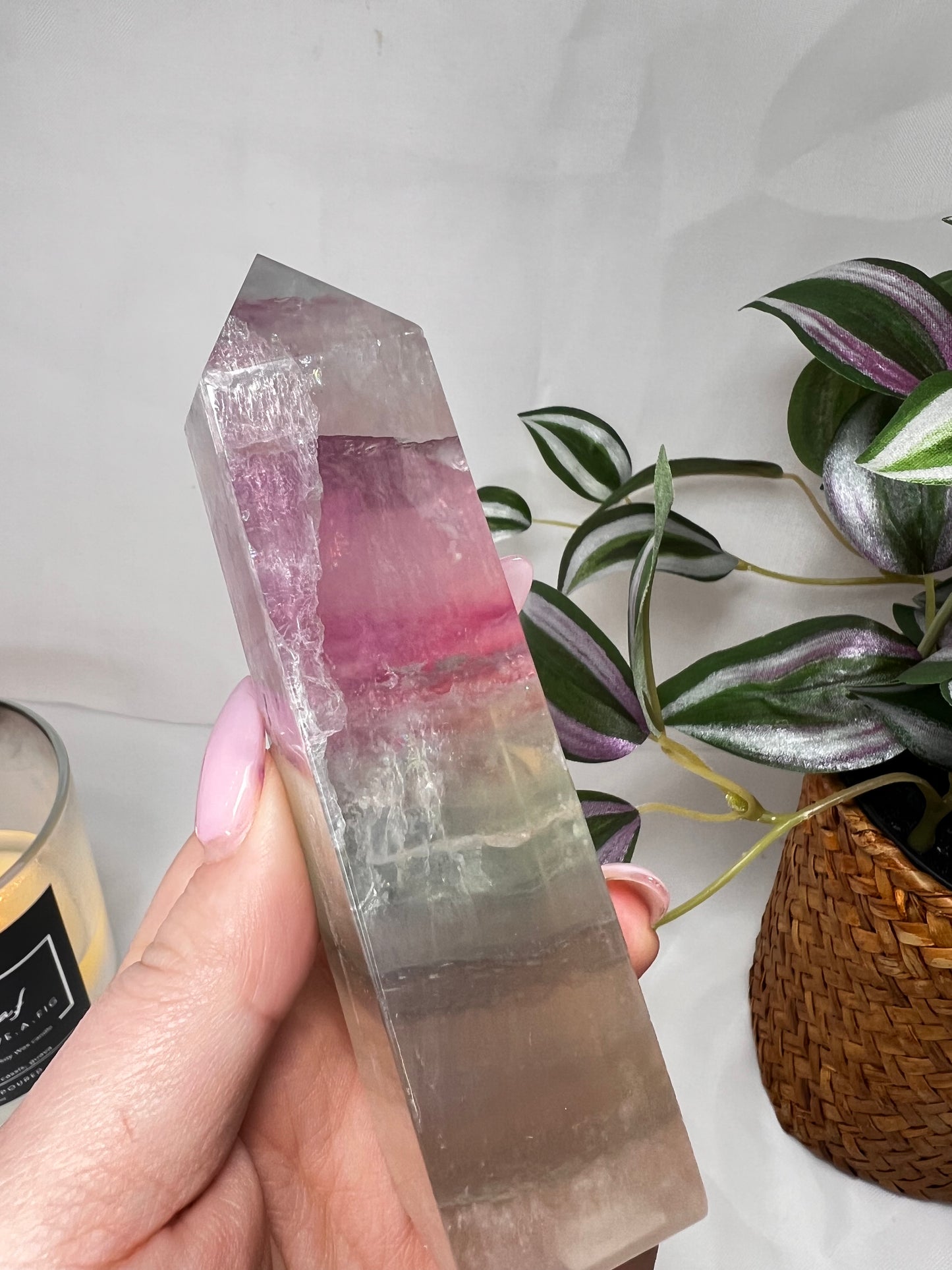 Watermelon Fluorite tower