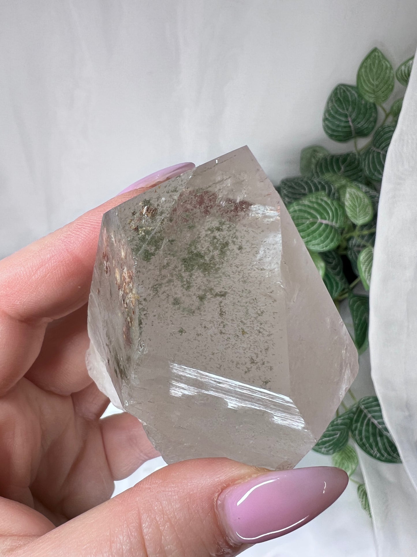 Green Phantom Quartz Point *RARE*