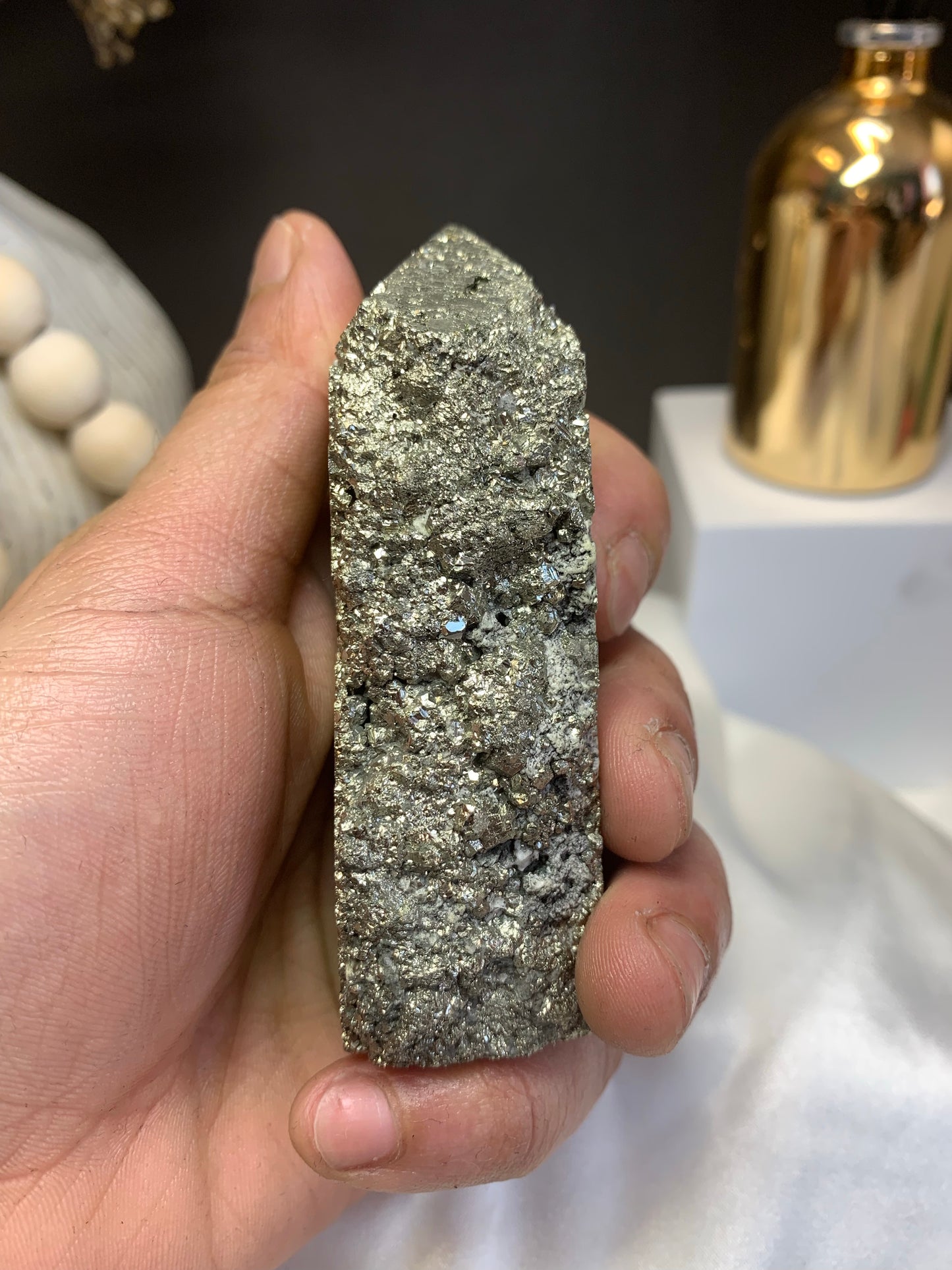 Pyrite tower 3.5”x1.5” *RARE*