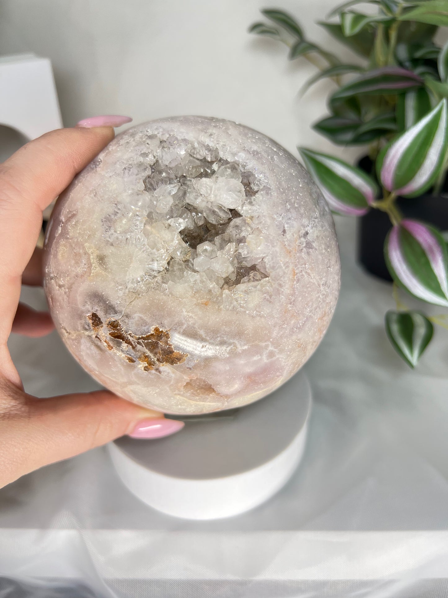 XXL pink Amethyst sphere