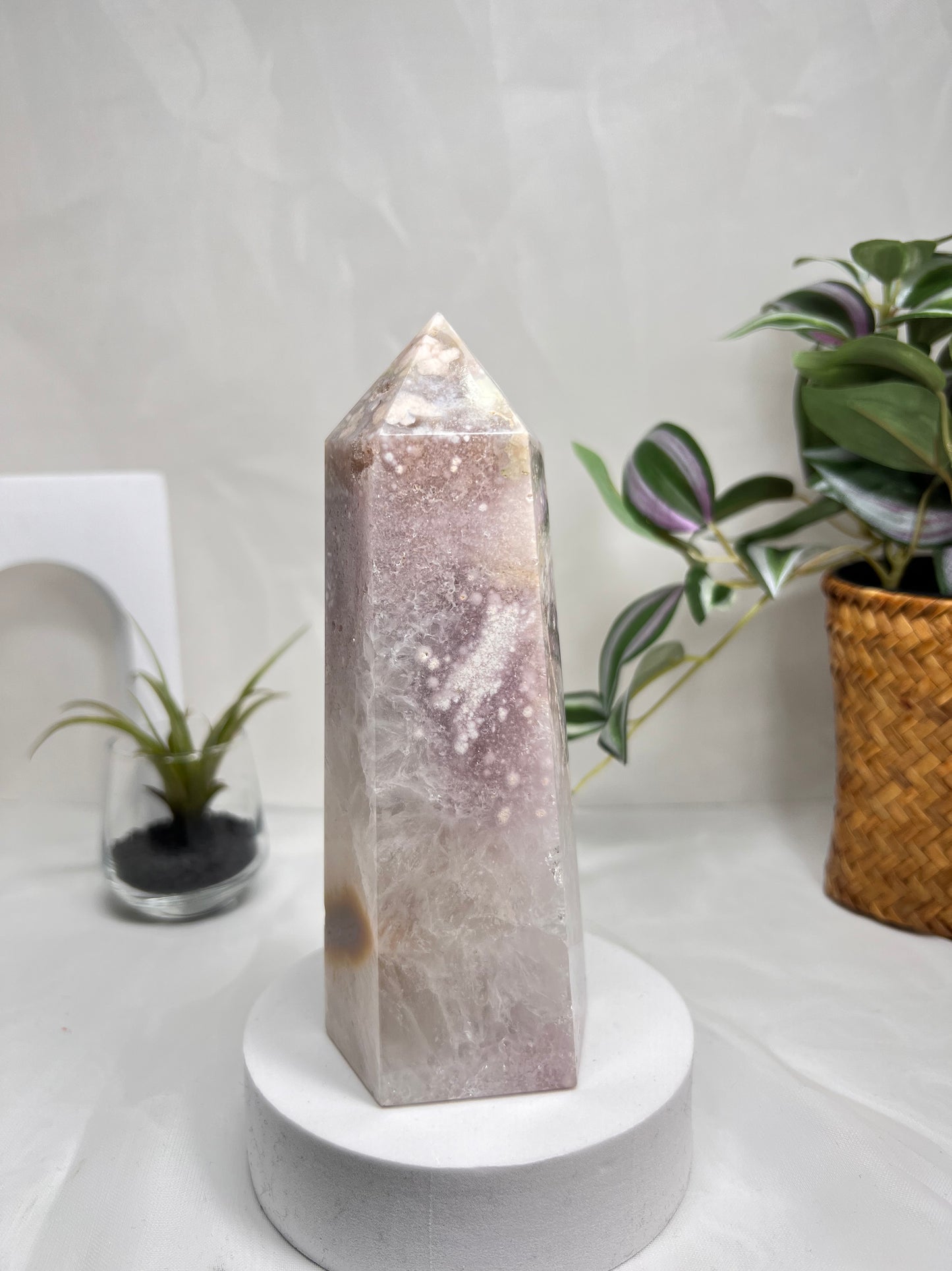 Flower Agate Amethyst Point *RARE*
