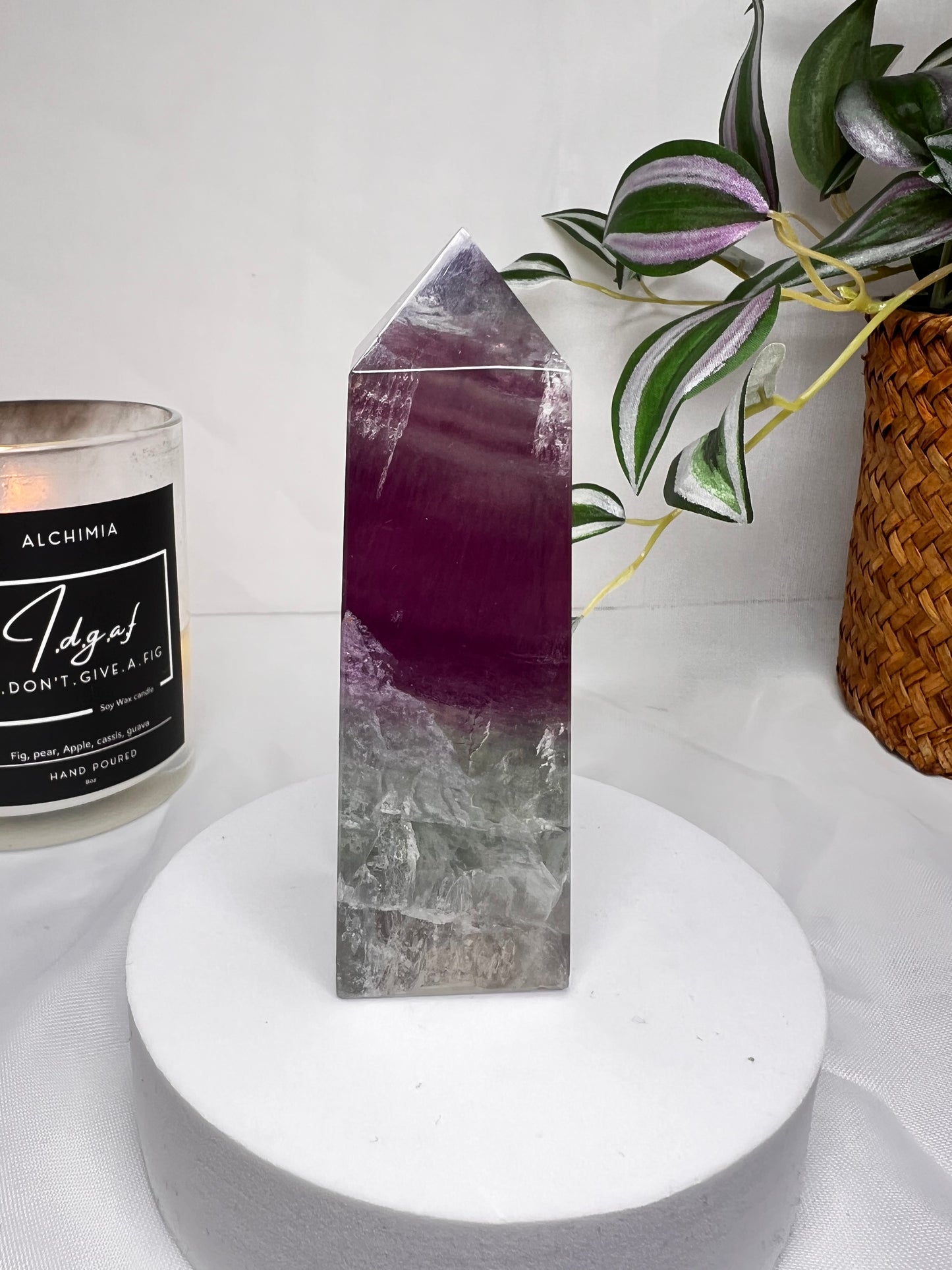 Watermelon Fluorite Tower