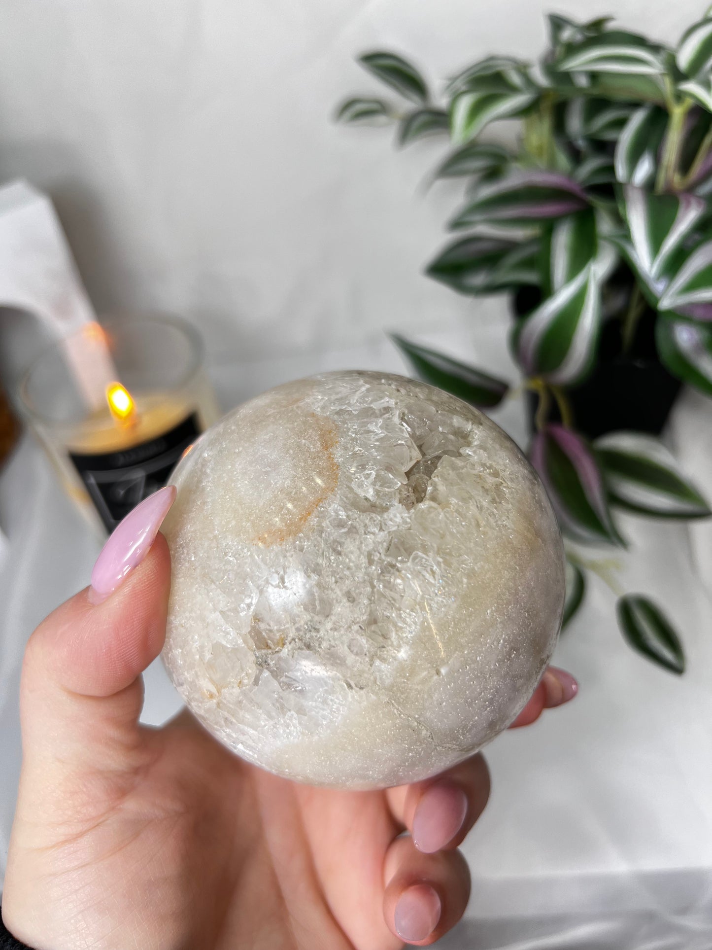 Pink Amethyst sphere large