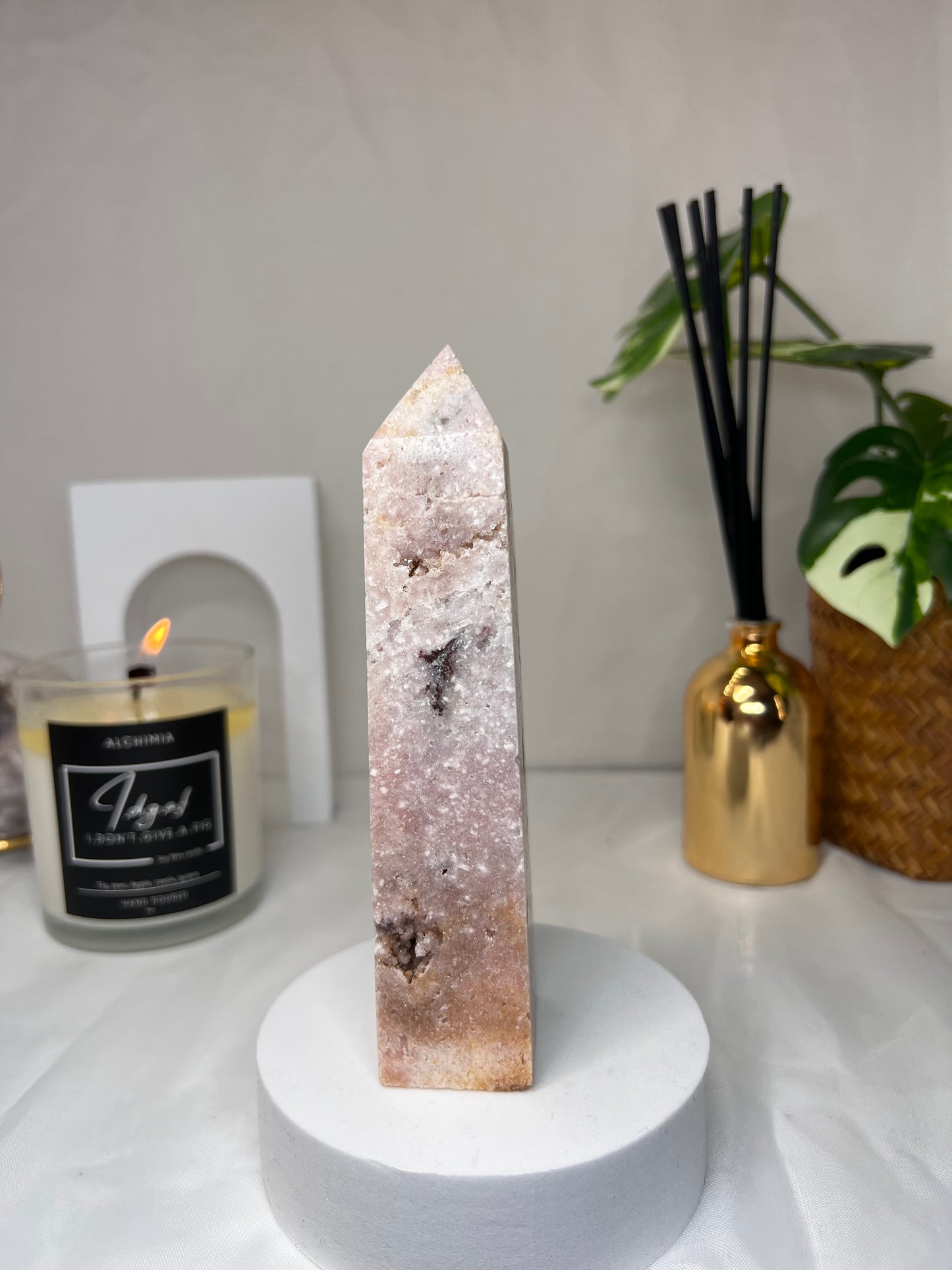 Pink Amethyst tower 6"