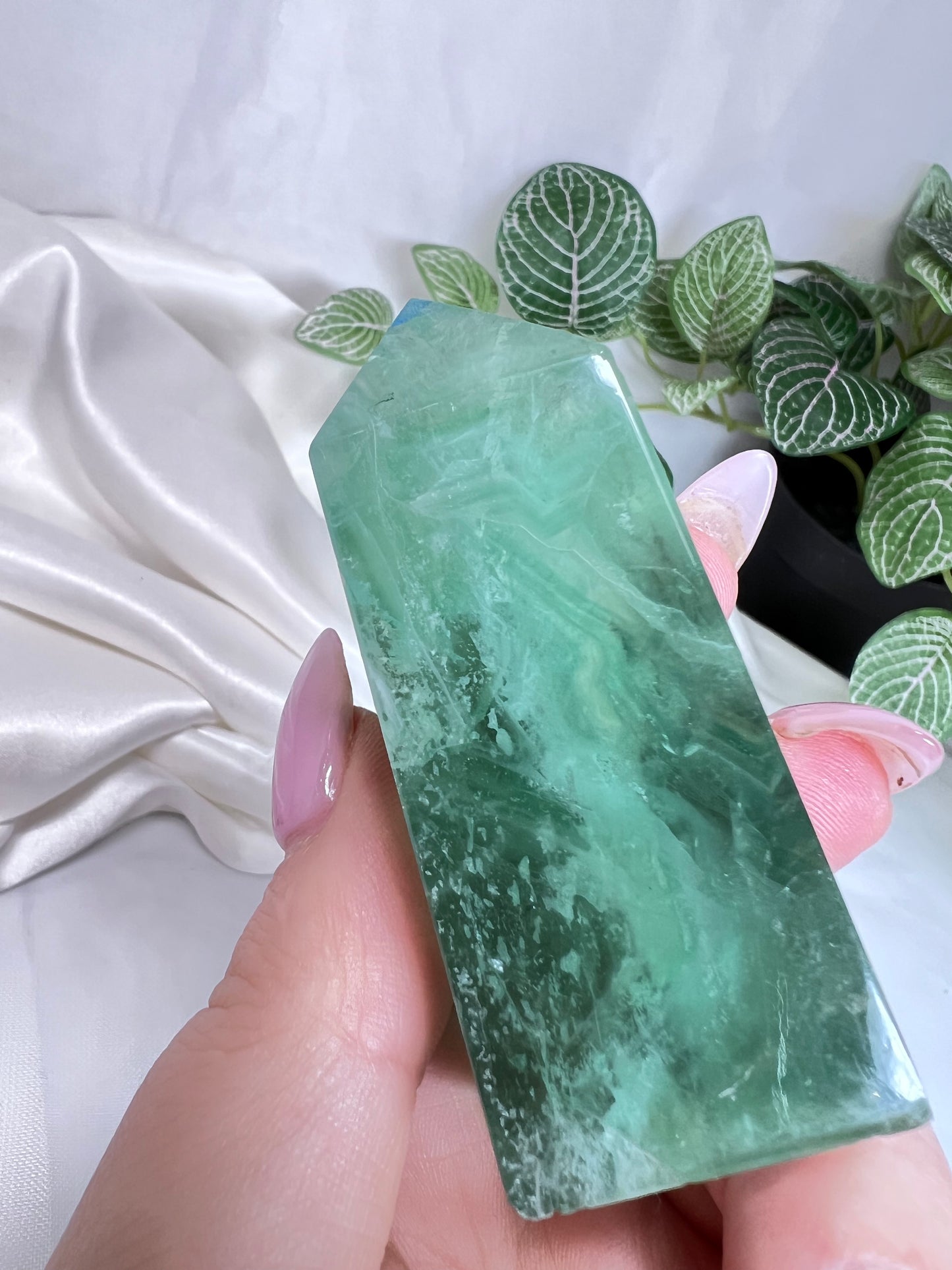 Green Fluorite Point
