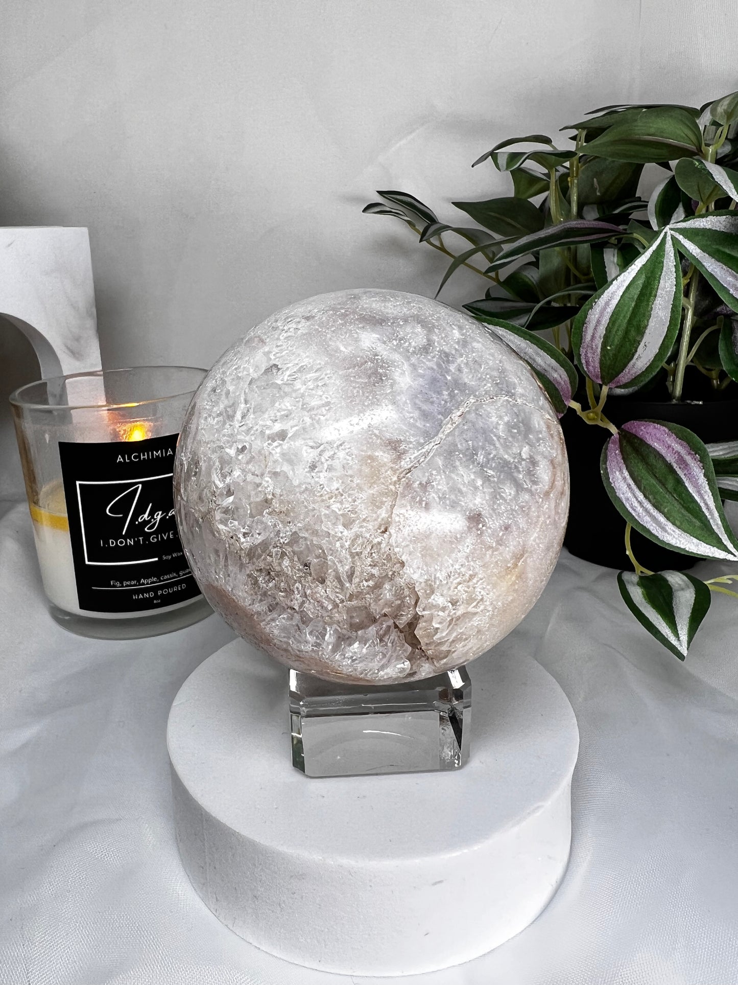 Pink Amethyst sphere large