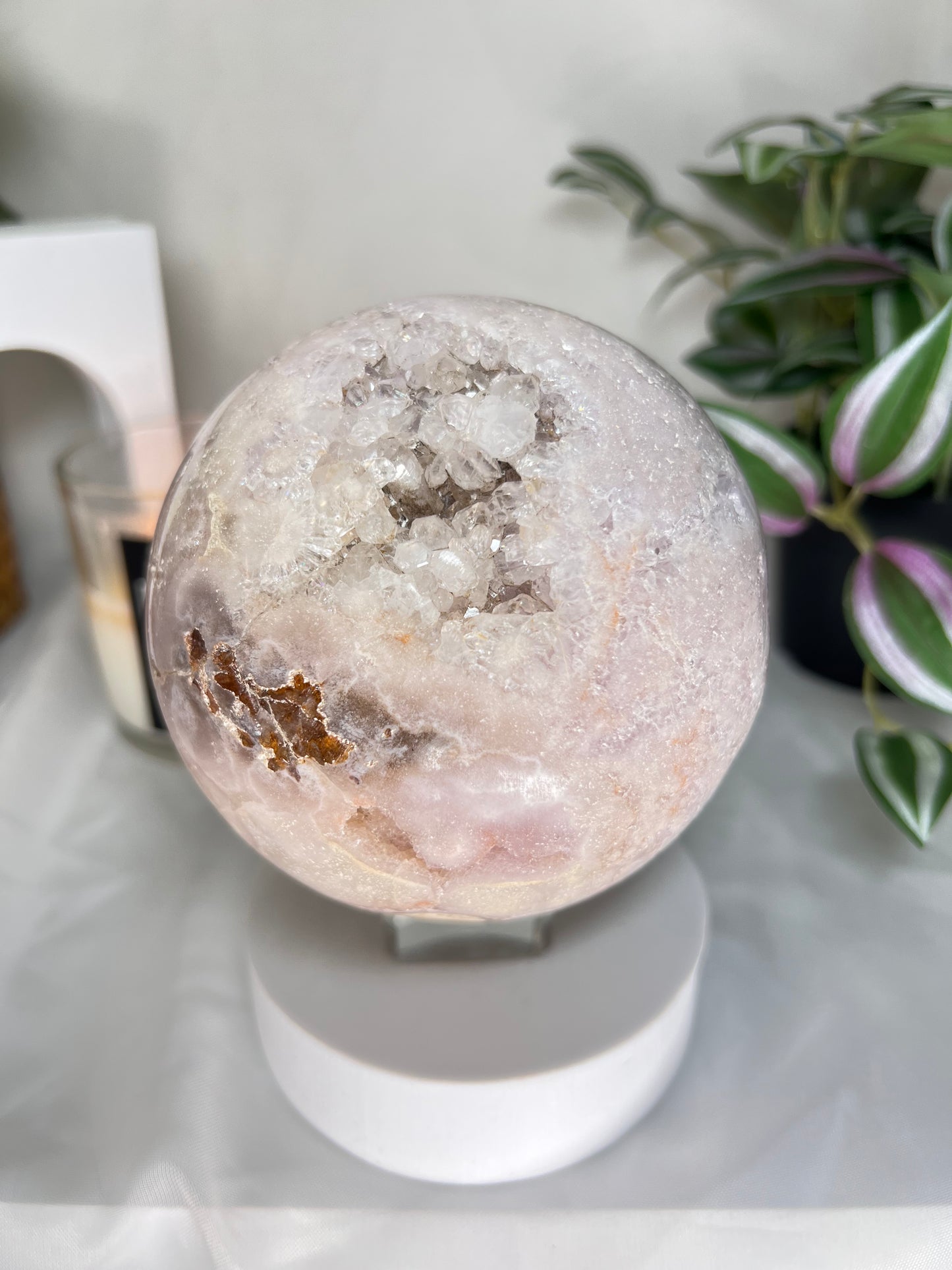 XXL pink Amethyst sphere