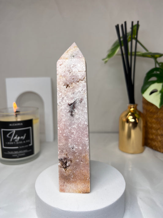 Pink Amethyst tower 6"