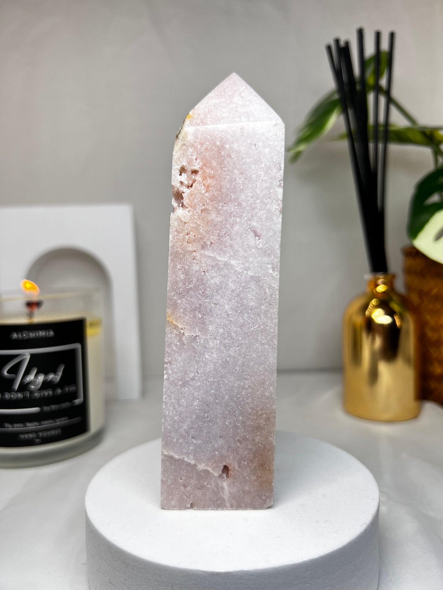 Pink amethyst tower 5.5"