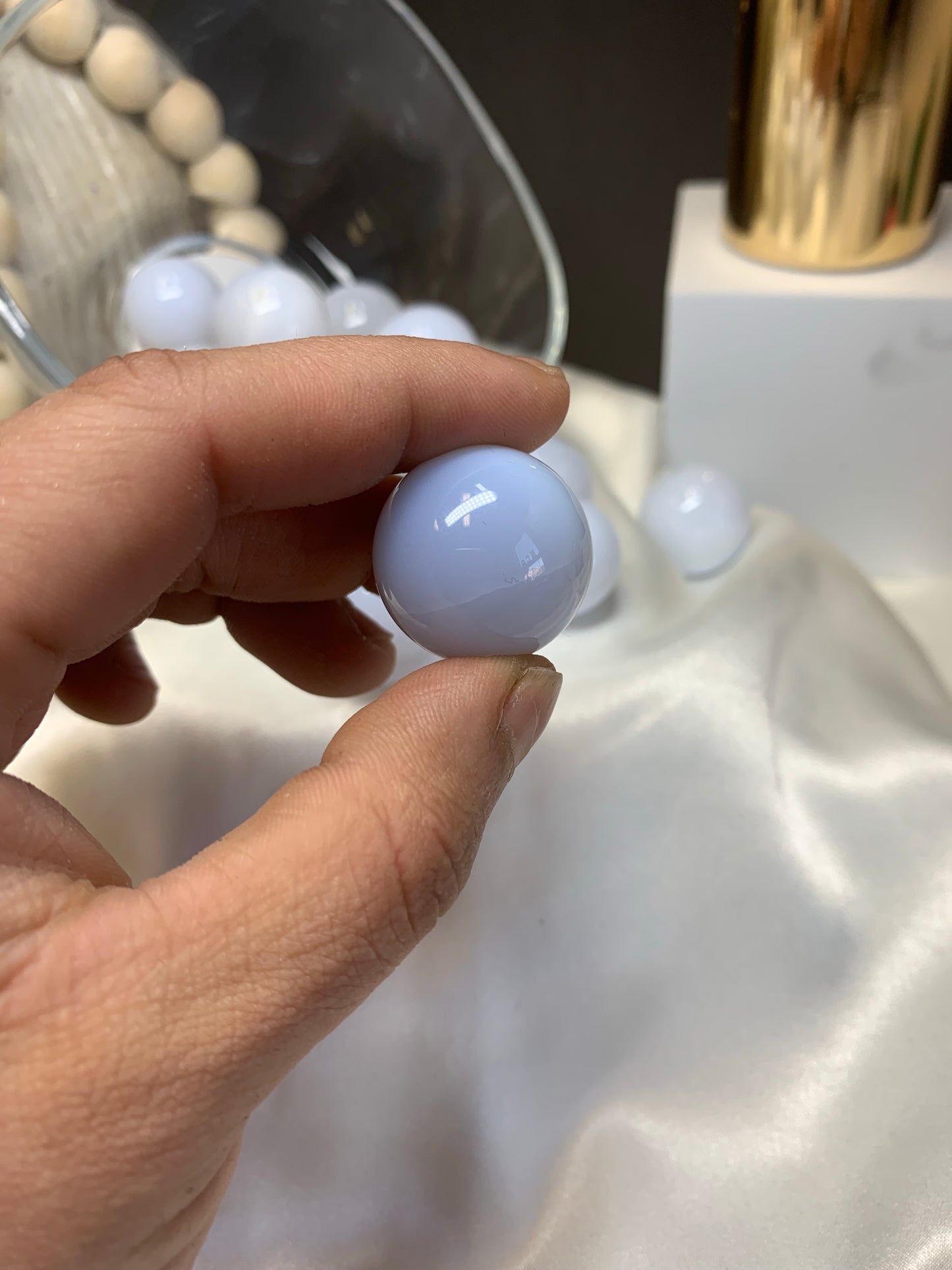 Chalcedony sphere