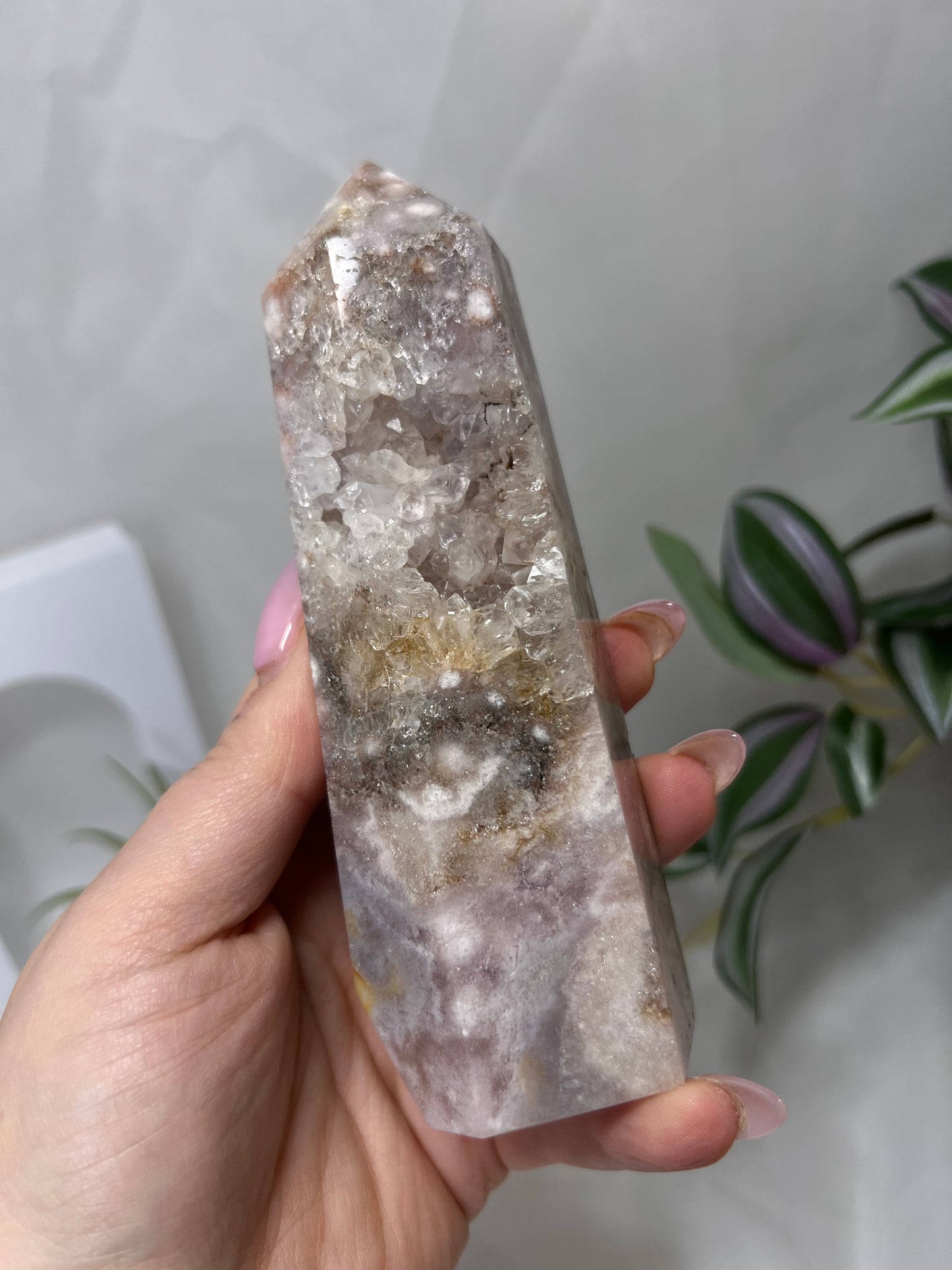 Flower Agate Amethyst Point *RARE*
