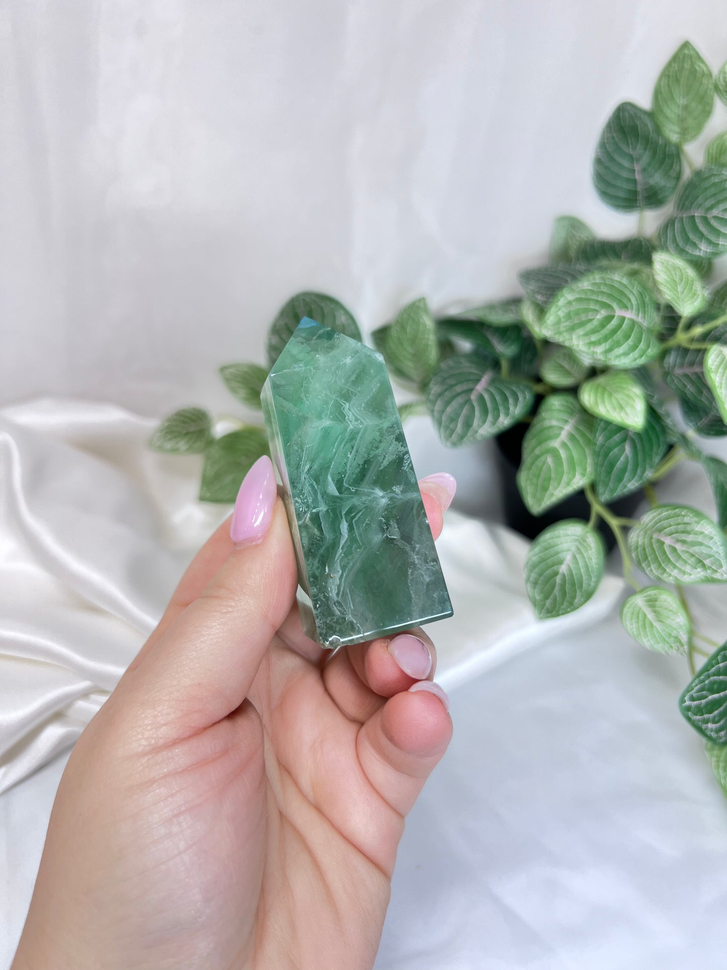 Green Fluorite Point