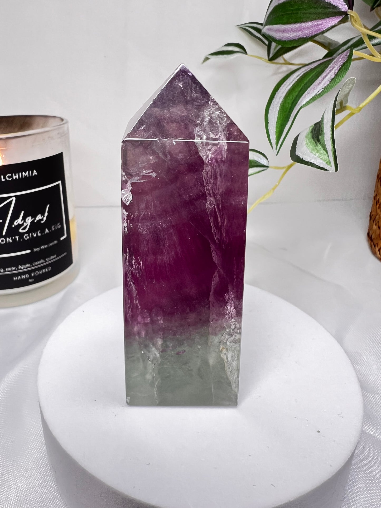 Watermelon Fluorite Tower