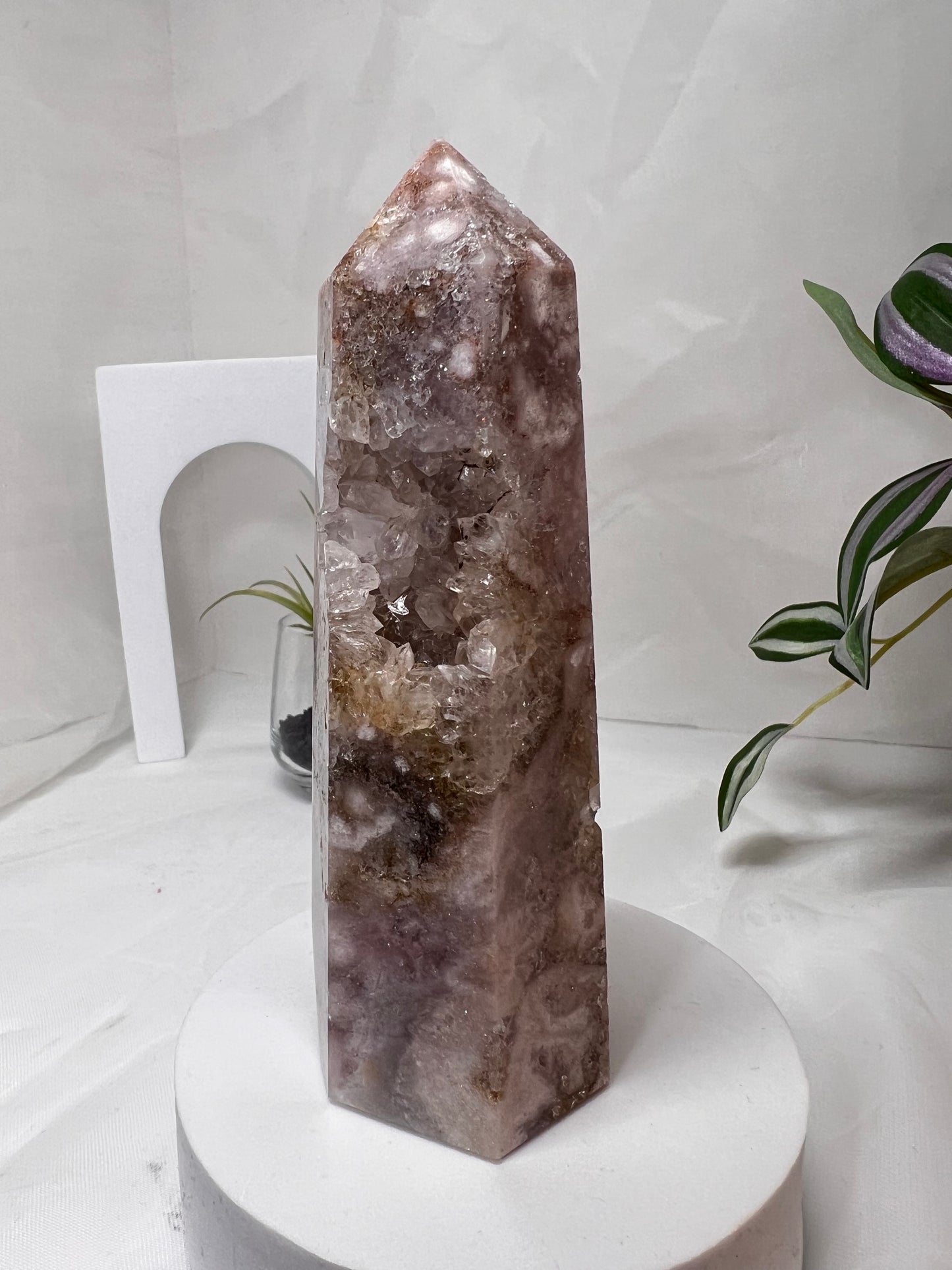 Flower Agate Amethyst Point *RARE*