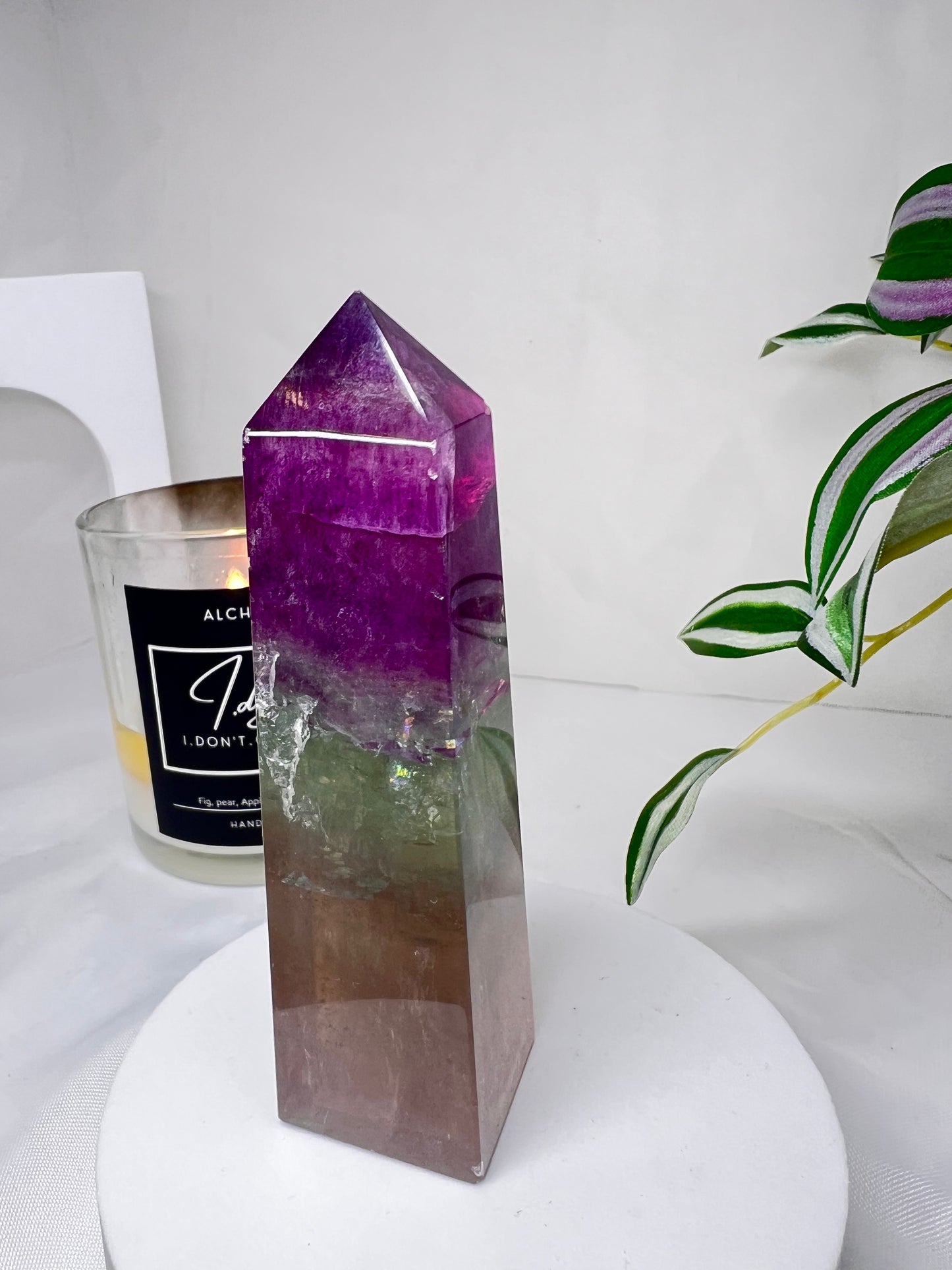 Watermelon Fluorite Tower
