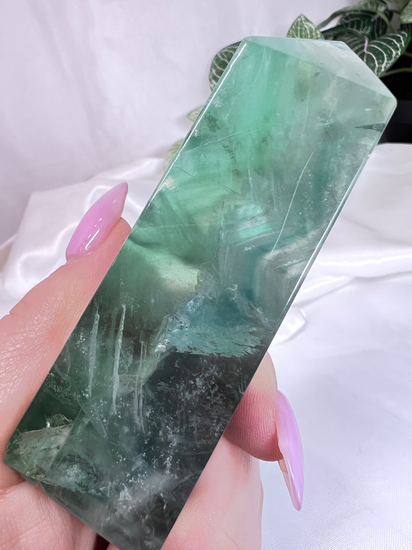 Green Fluorite Point