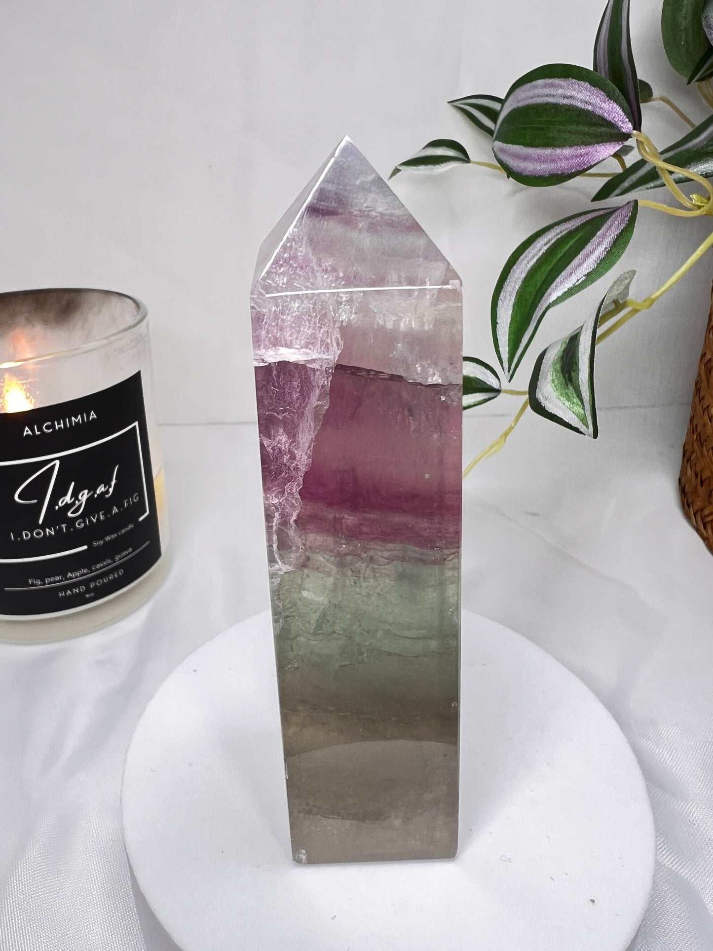 Watermelon Fluorite tower