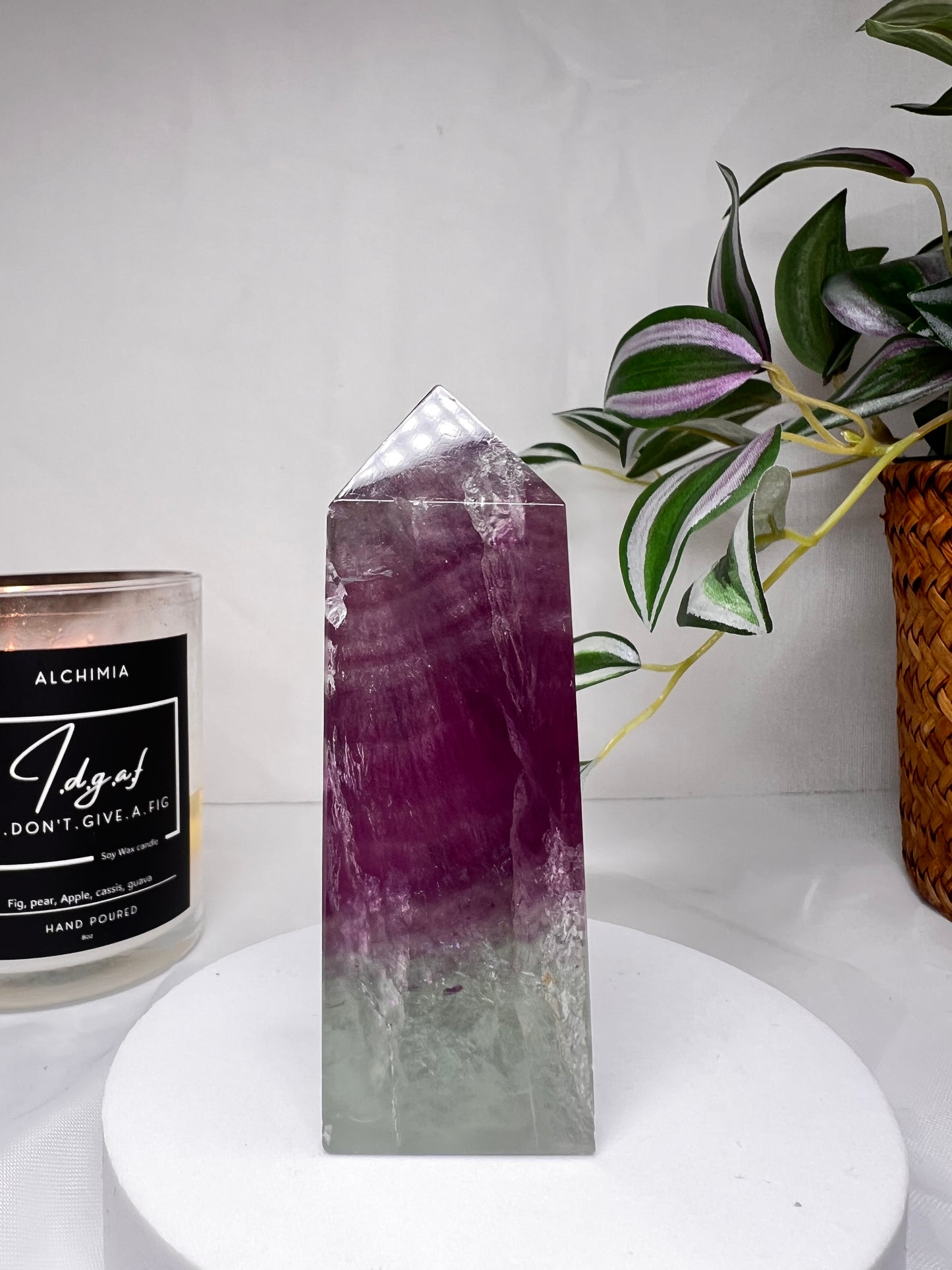 Watermelon Fluorite Tower