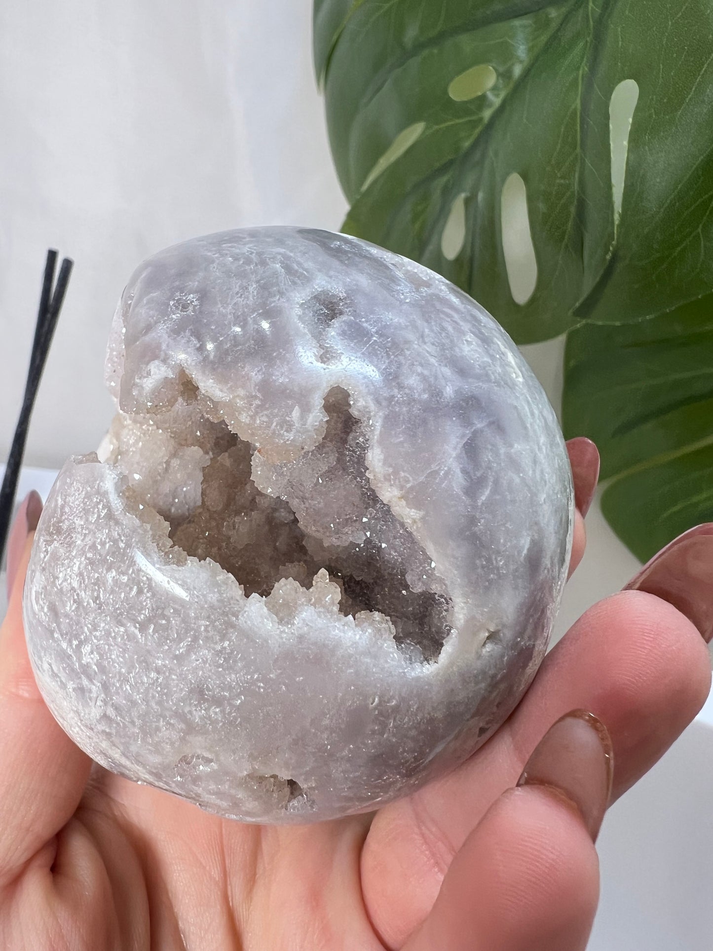 Flower Agate Amethyst Sphere *RARE*