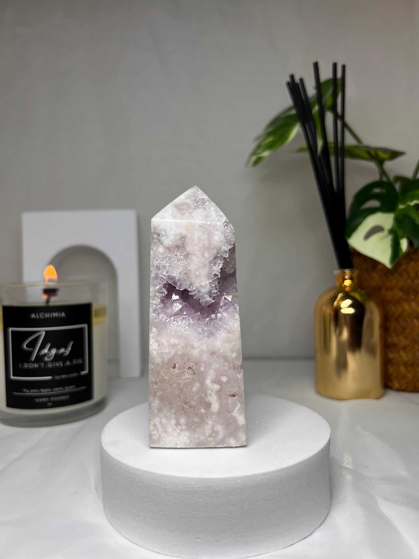 Pink Amethyst druzy