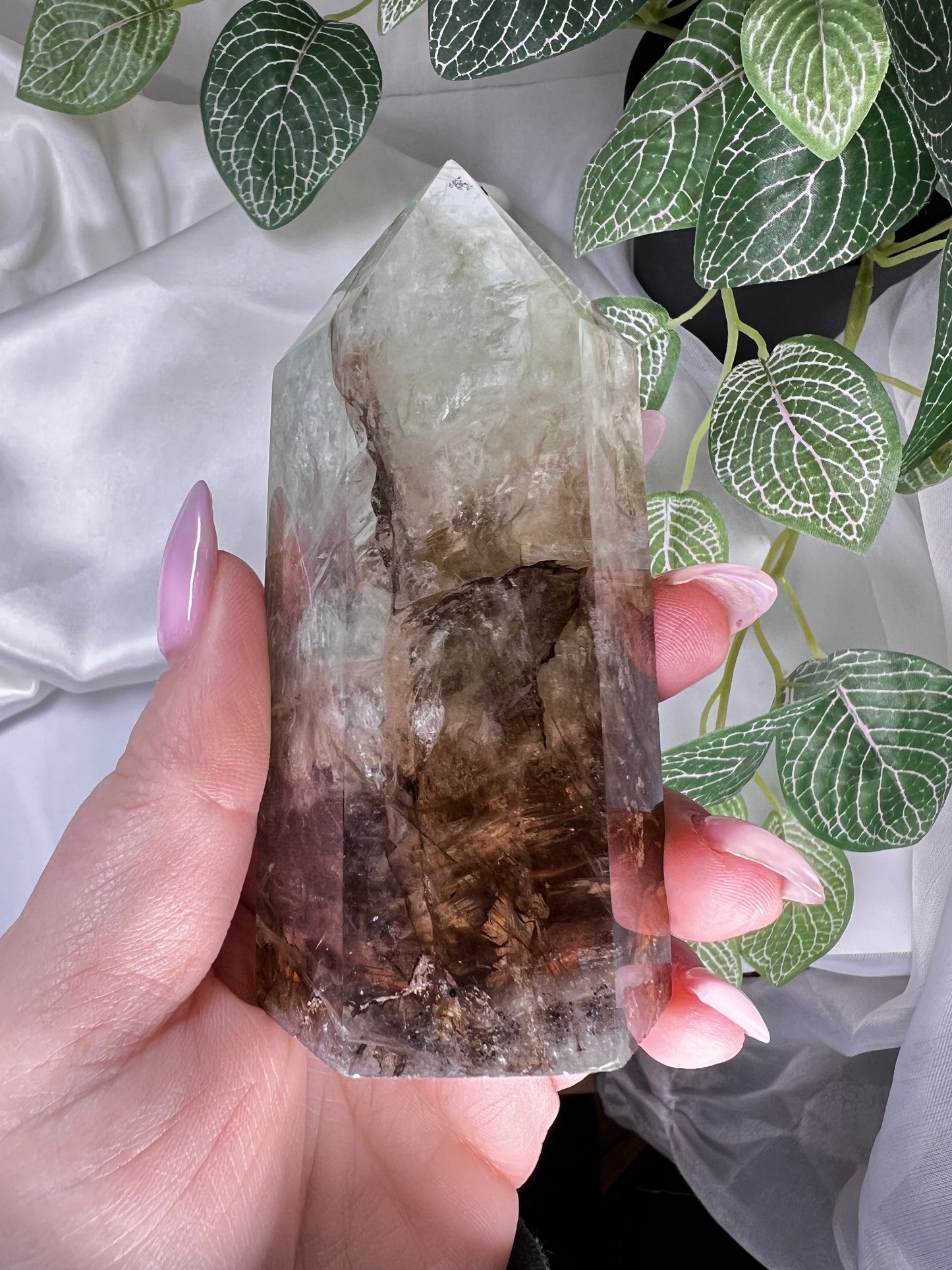 Dendritic Green Fluorite Tower *RARE*